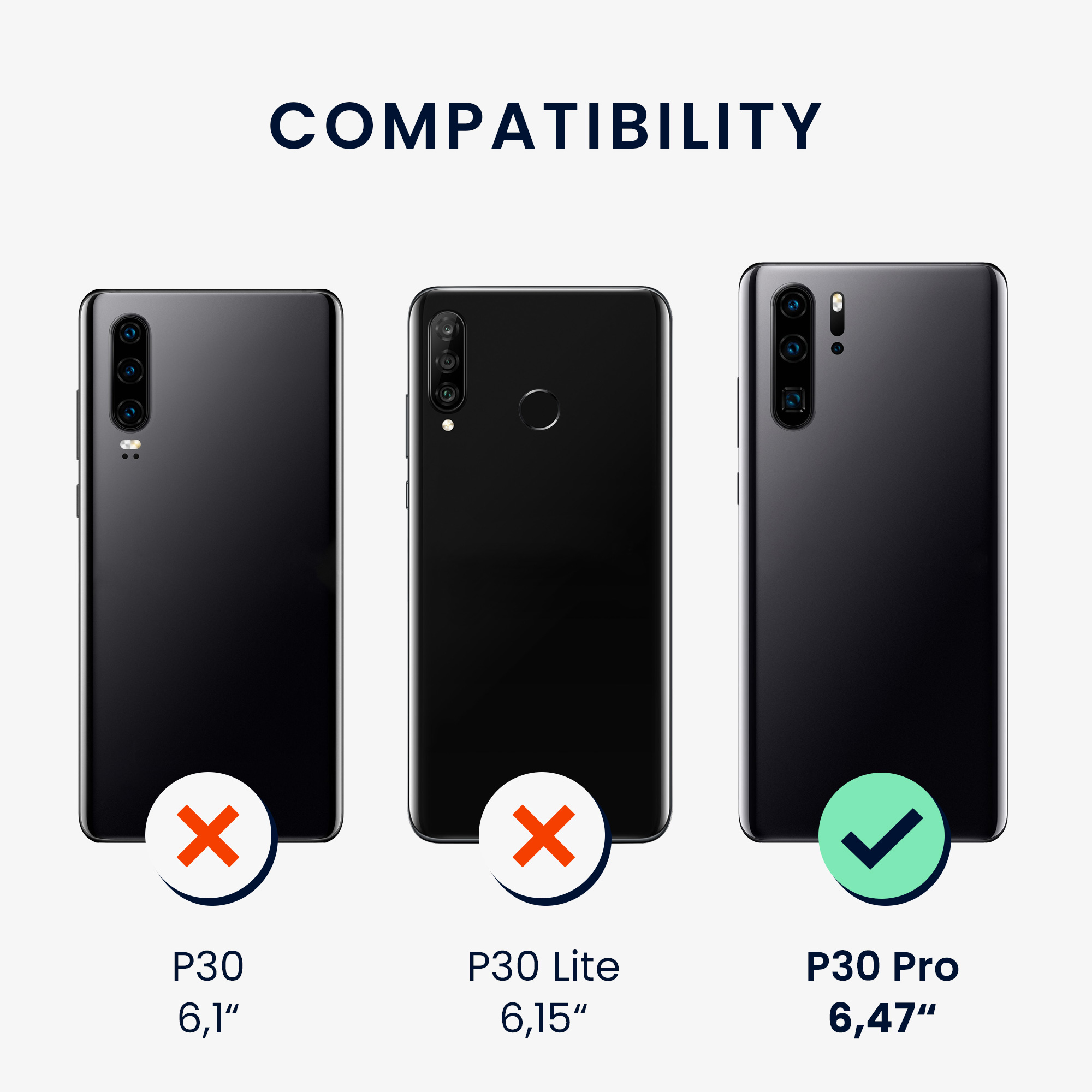Crossbody kryt kwmobile Huawei P30 Pro, perleťová