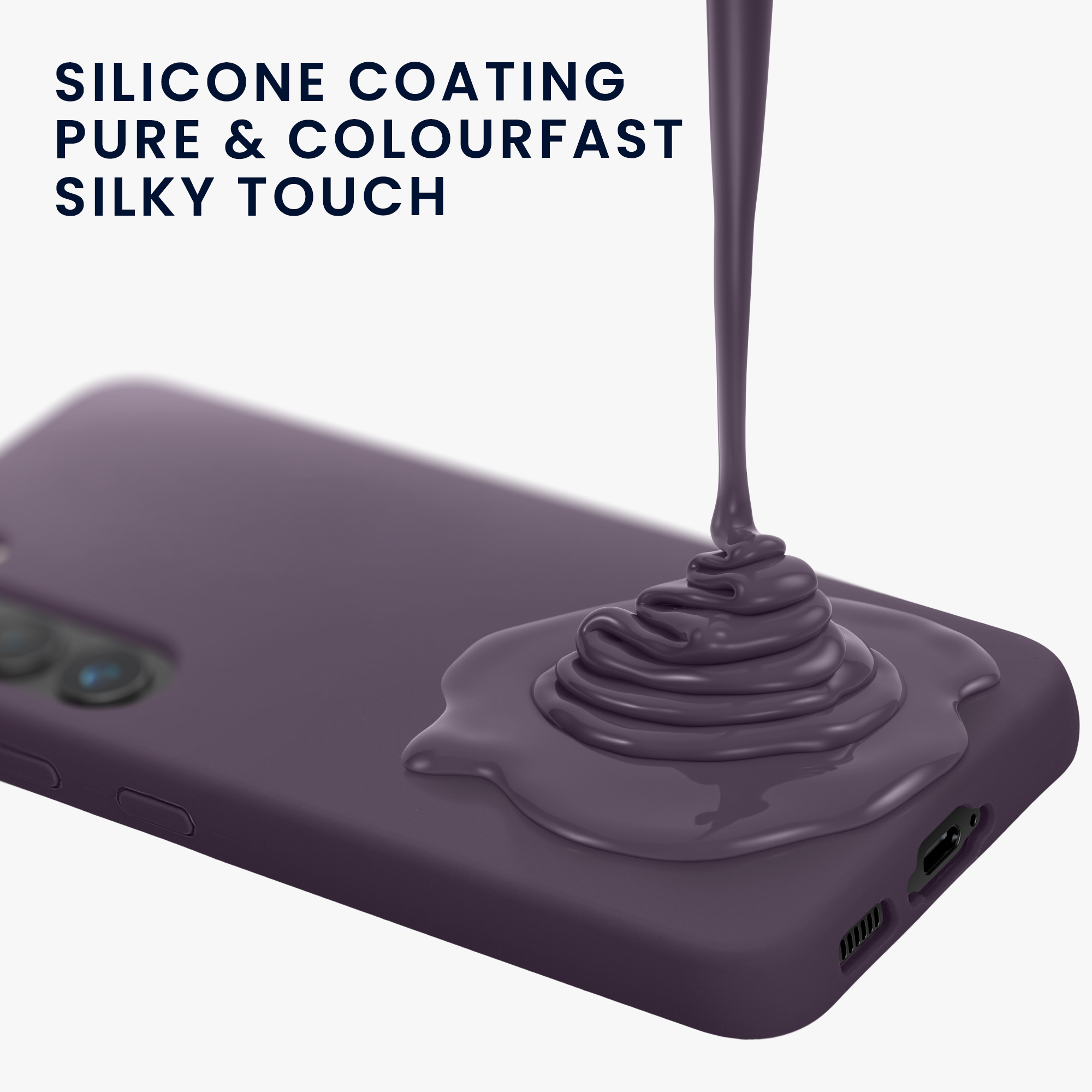 Silikonový kryt na mobil Galaxy S23 kwmobile Pale Iris