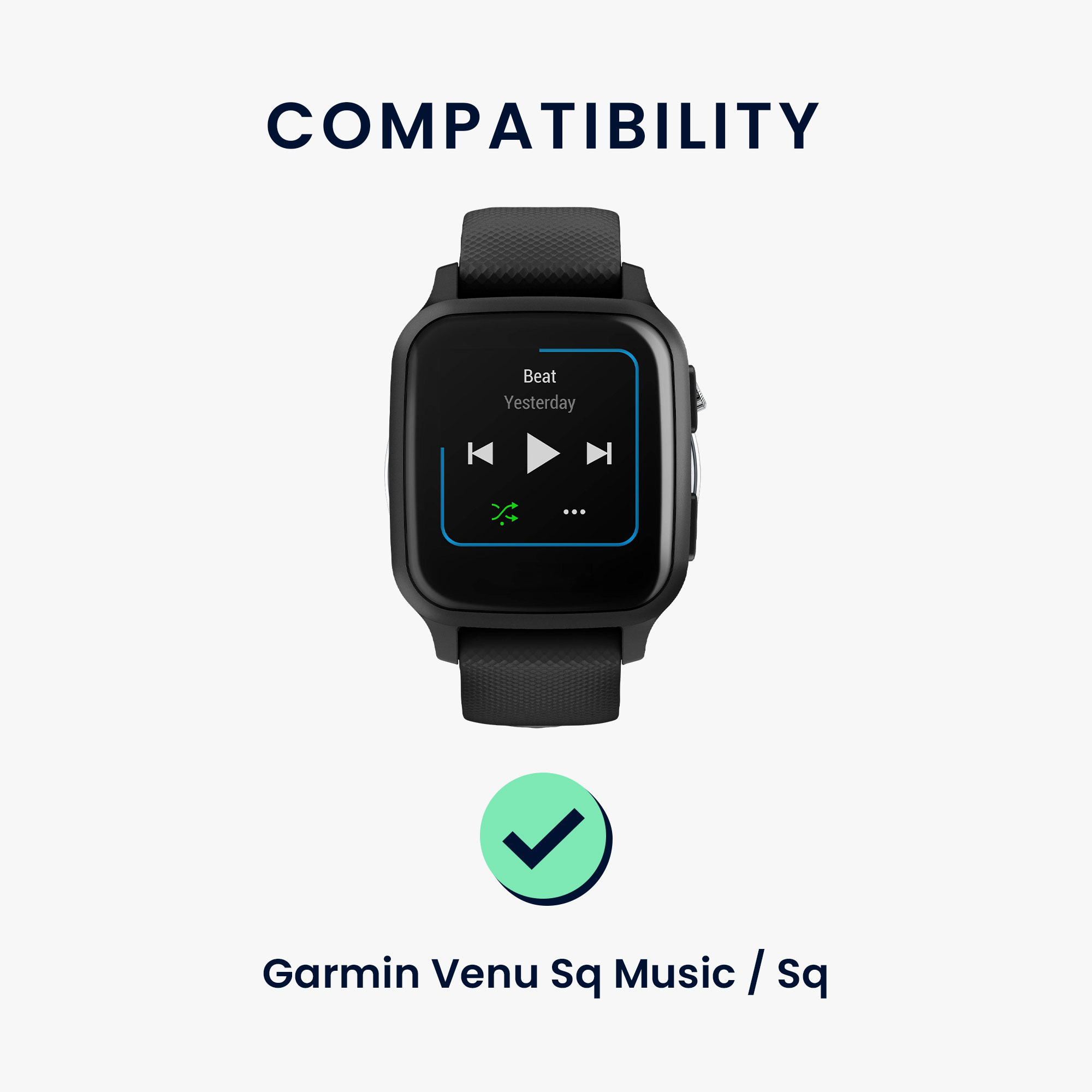 Řemínek kwmobile pro Garmin Venu Sq Music / Sq - starorůžová