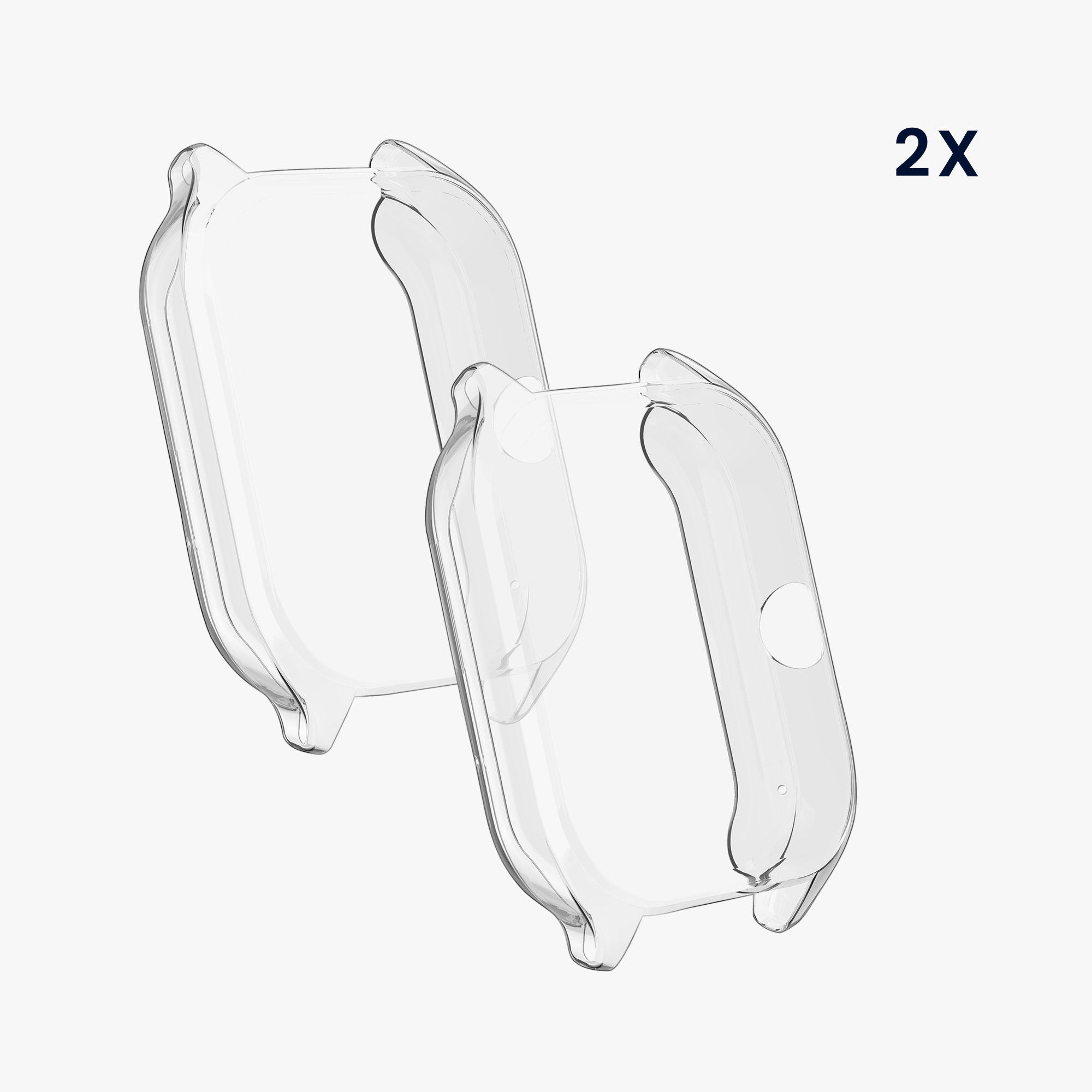 Sada 2 krytů s ochranou displeje pro Huami Amazfit GTS 4 kwmobile - transparentní