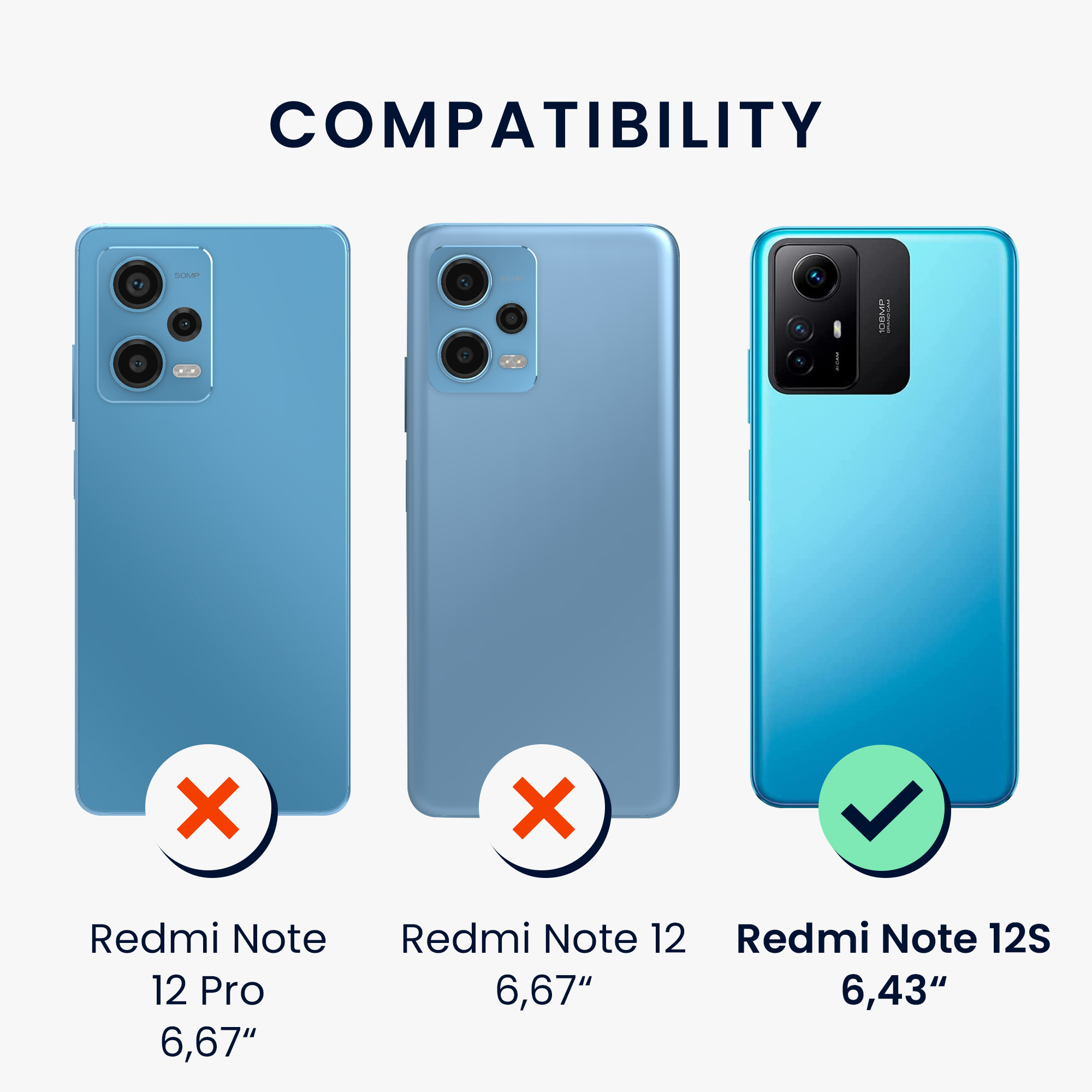 Kryt Xiaomi Redmi Note 12S metalický TPU metalická modrozelená kwmobile