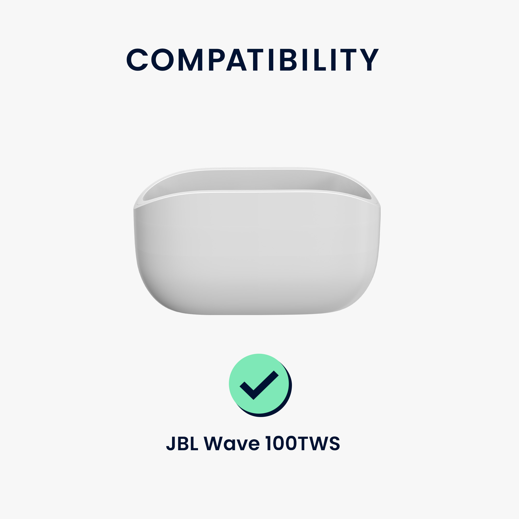 Pouzdro na sluchátka kwmobile pro JBL Wave 100TWS, černá