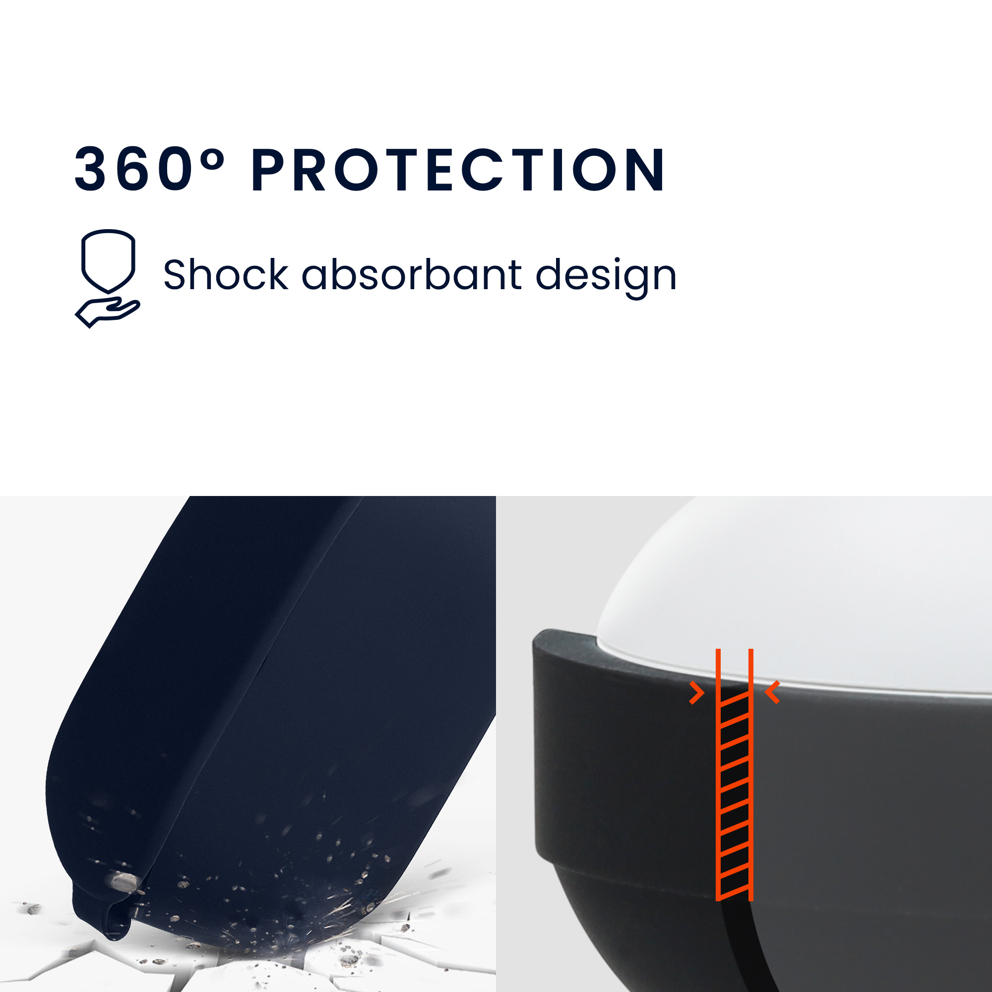 Pouzdro na sluchátka kwmobile pro JBL Wave 100TWS, tmavě modrá