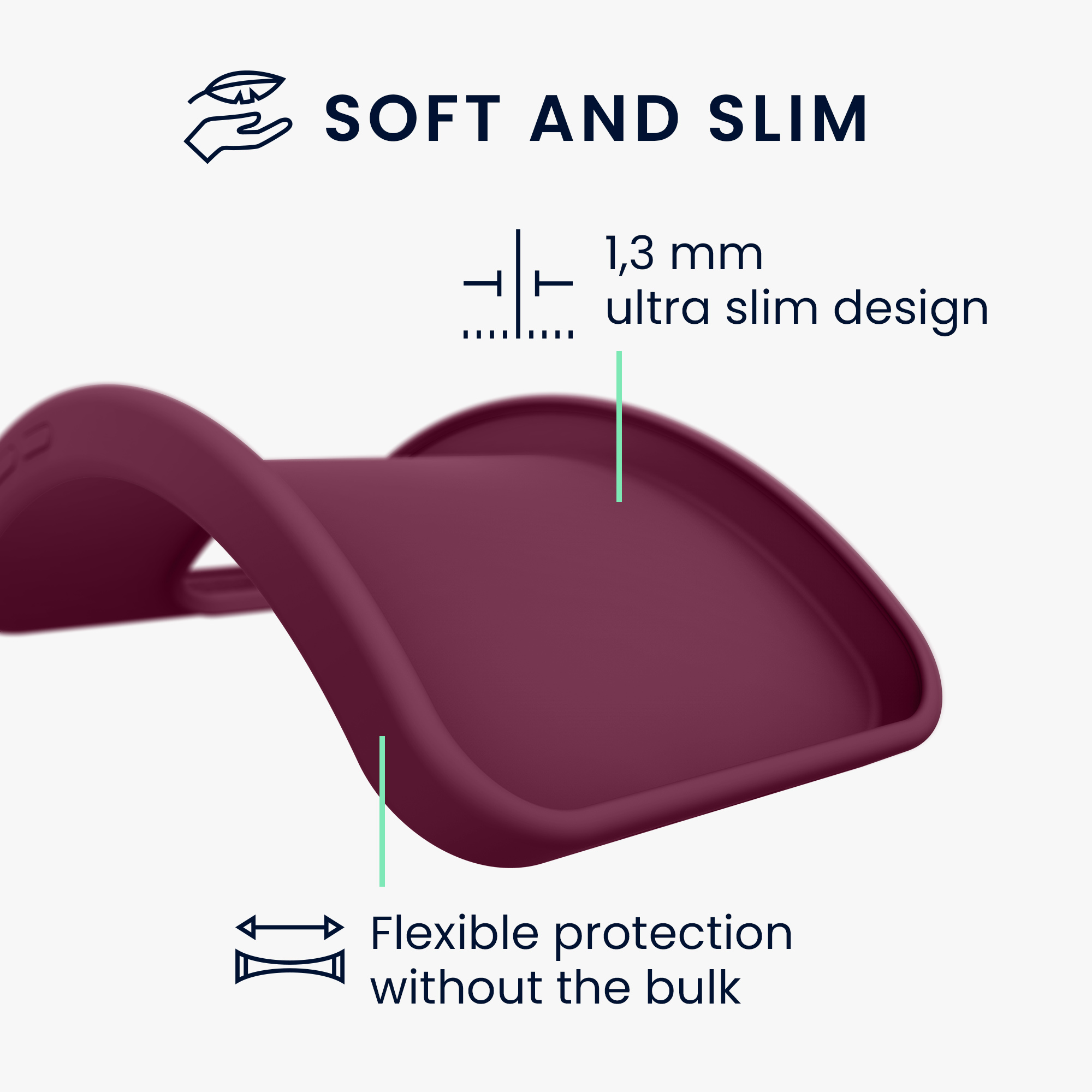 Kryt na mobil Samsung Galaxy A54 5G kwmobile TPU Bordeaux fialová