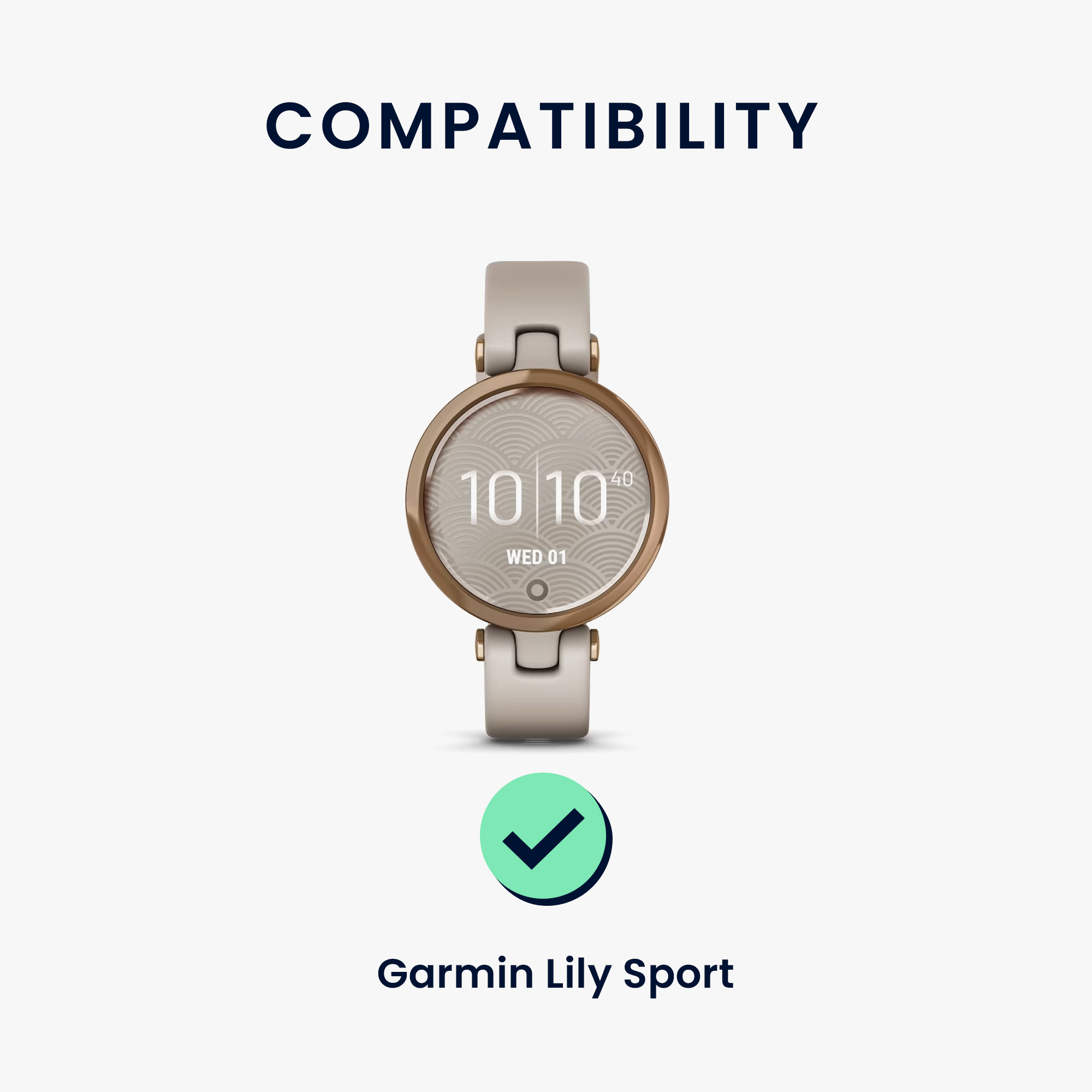 Řemínek kwmobile pro Garmin Lily Sport, 2x replacement silicone watch bands