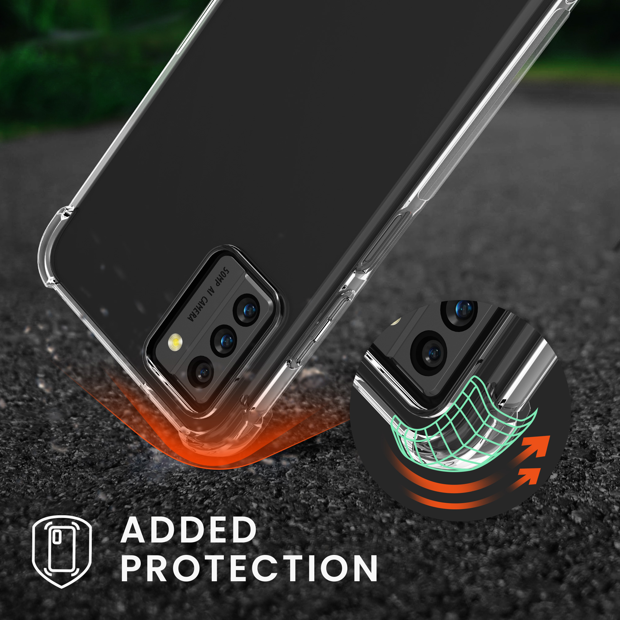Crossbody kryt na mobil Nokia G22 kwmobile šňůrka transparentní
