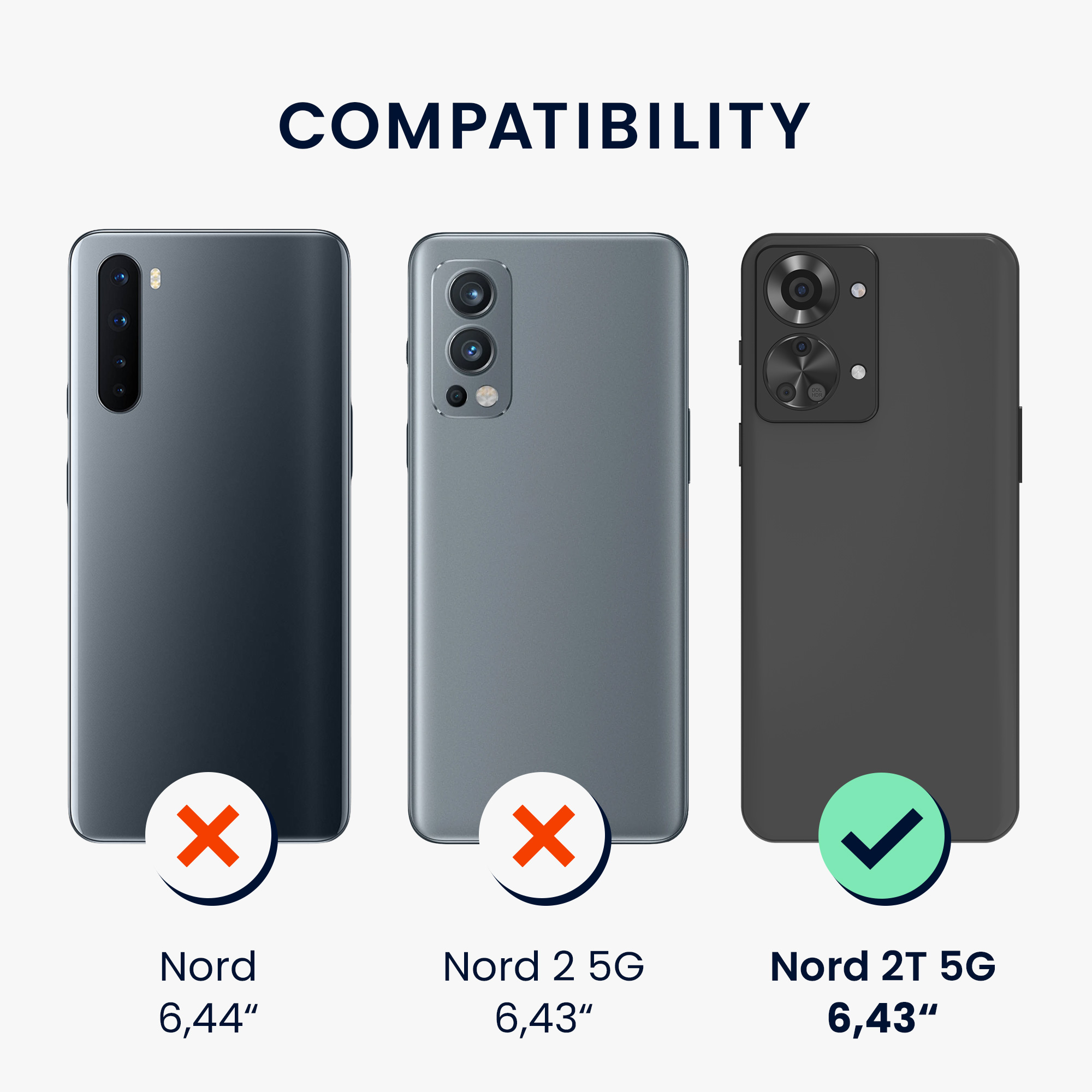 Kwmobile Ochranná fólie OnePlus Nord 2T 5G transparentní