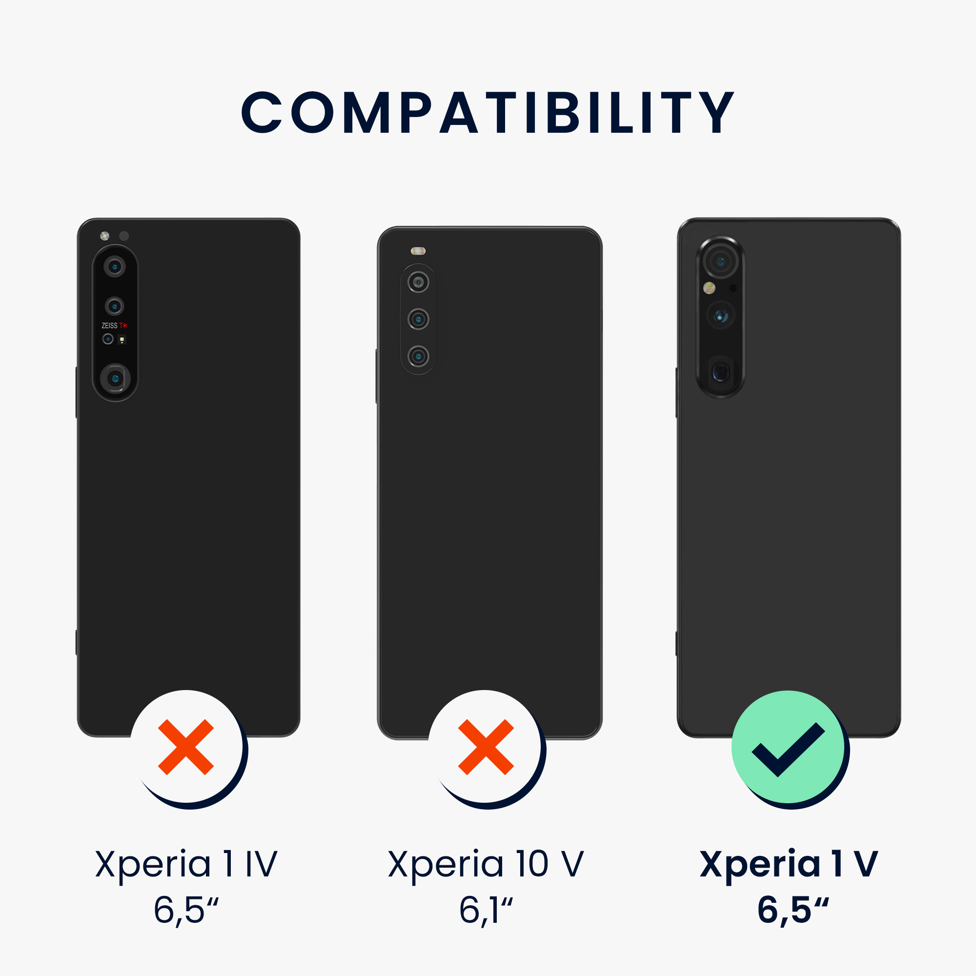 Ochranná fólie 6 ks kwmobile - Sony Xperia 1 V - čirá