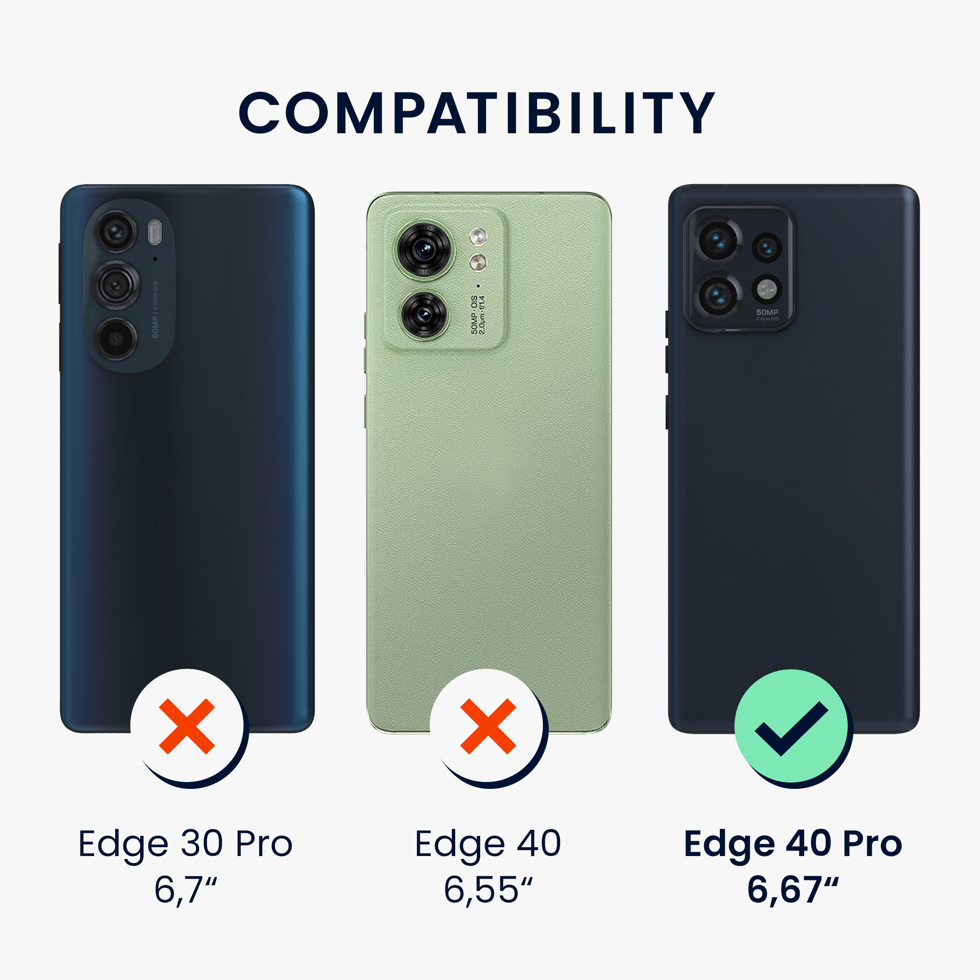Průhledný kryt na mobil Motorola Edge 40 Pro / Edge+ (2023) kwmobile TPU transparentní