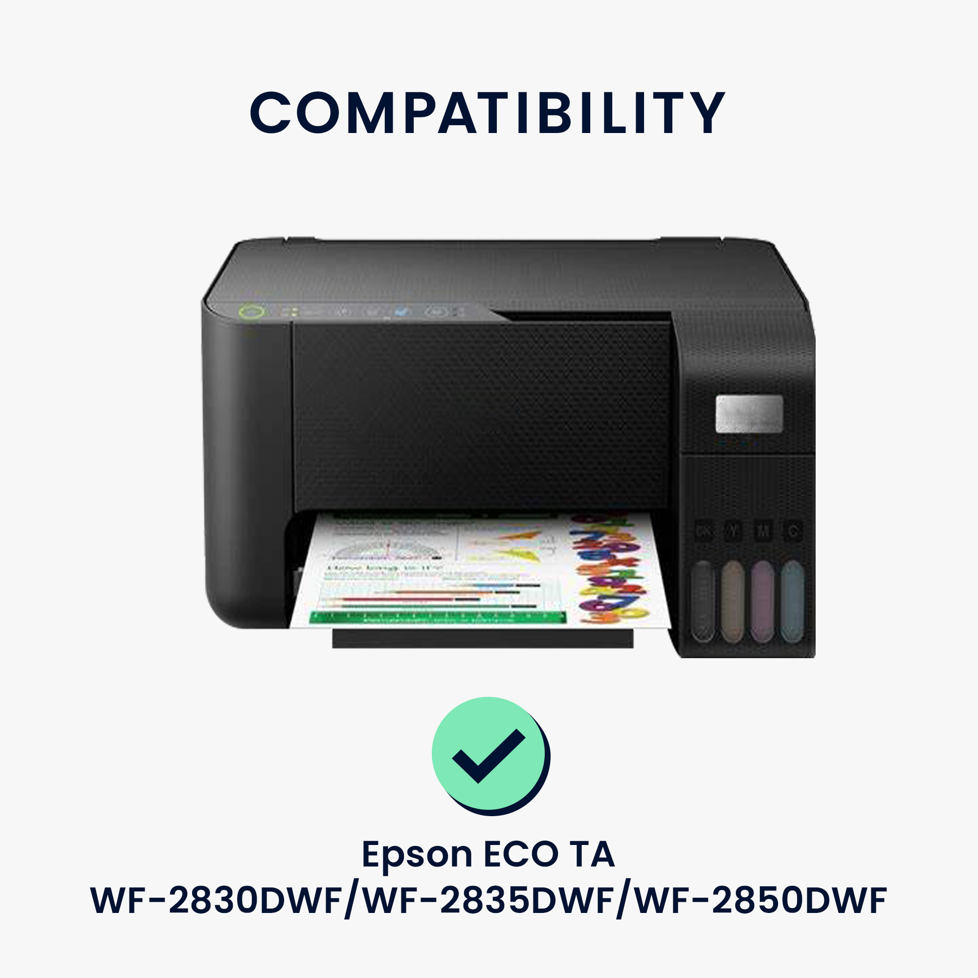 Ochranný obal na tiskárnu Epson EcoTank ET-2820 tmavě šedé