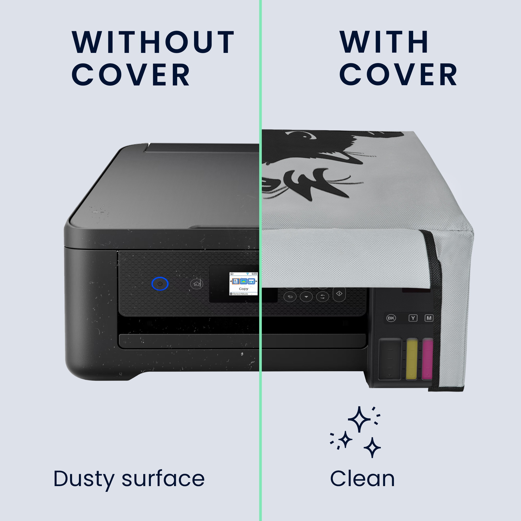 Ochranný obal na tiskárnu Epson EcoTank ET-2850 šedo-černé
