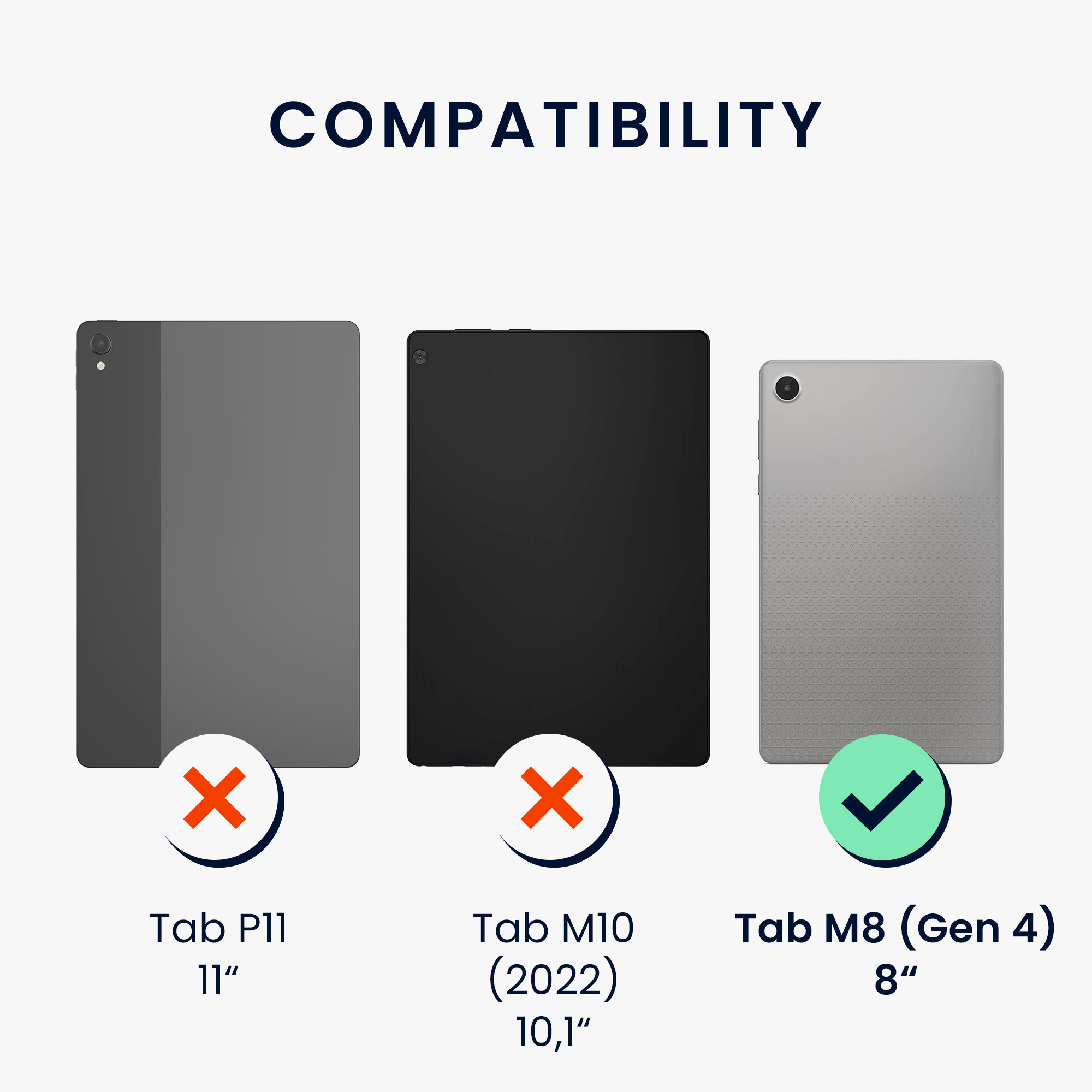 Pouzdro na tablet Lenovo Tab M8 (Gen 4) kwmobile - růžová / černá