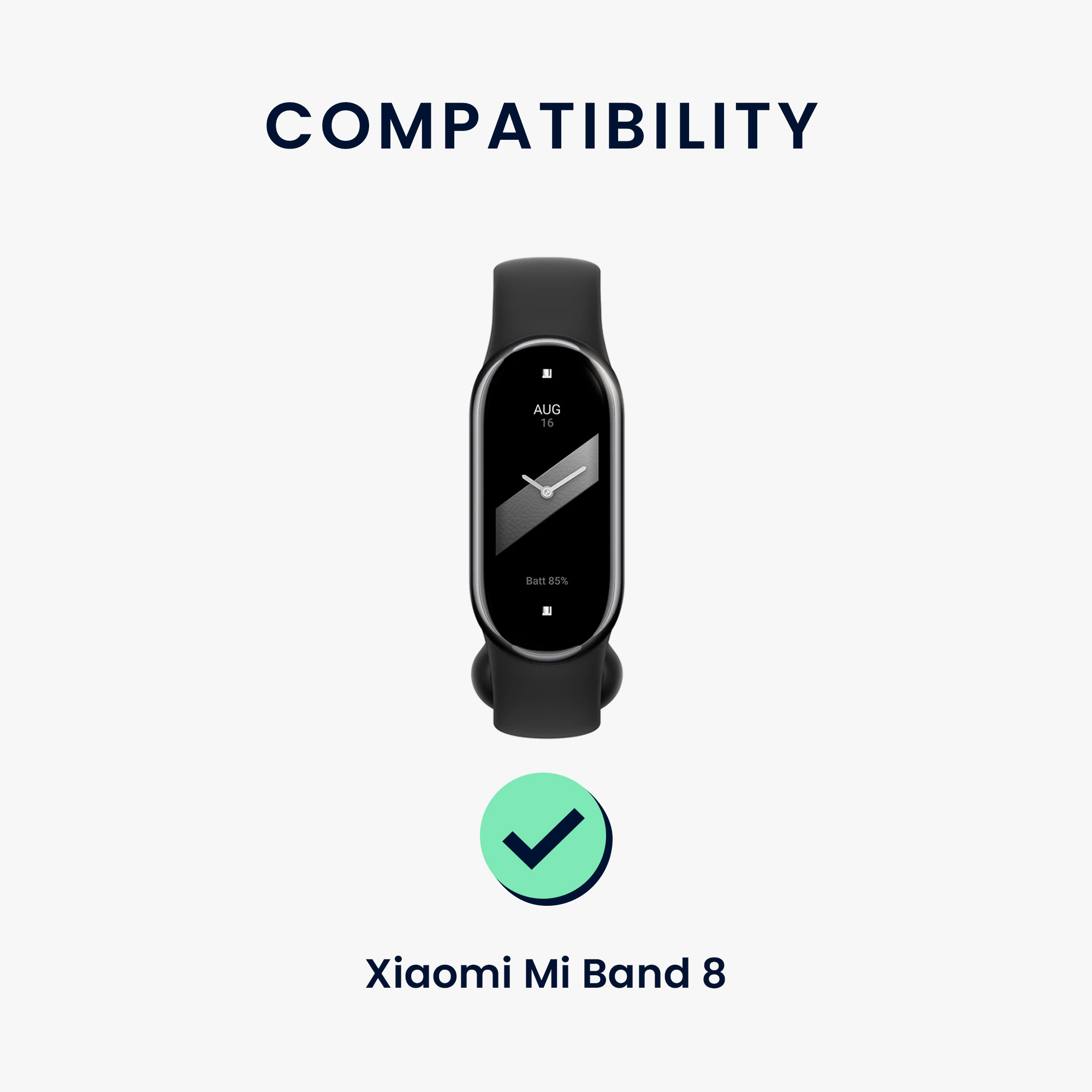 2 ks Řemínek kwmobile Xiaomi Mi, tmavě zelená / pudrově růžová