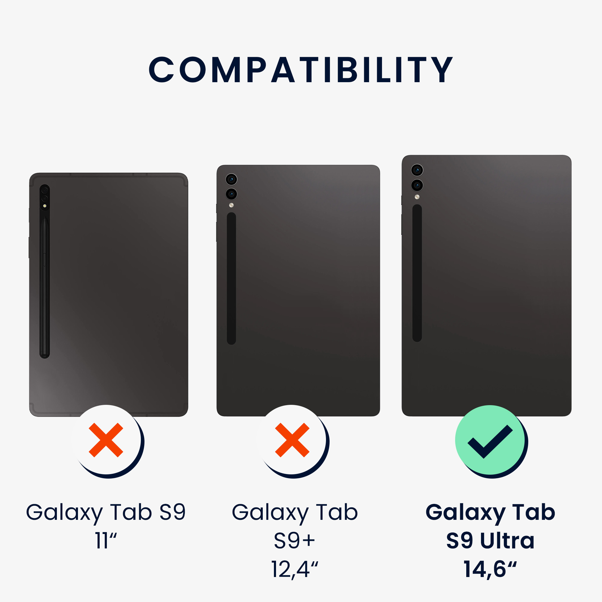 2x Matná ochranná fólie na tablet Galaxy Tab S9 Ultra kwmobile matná