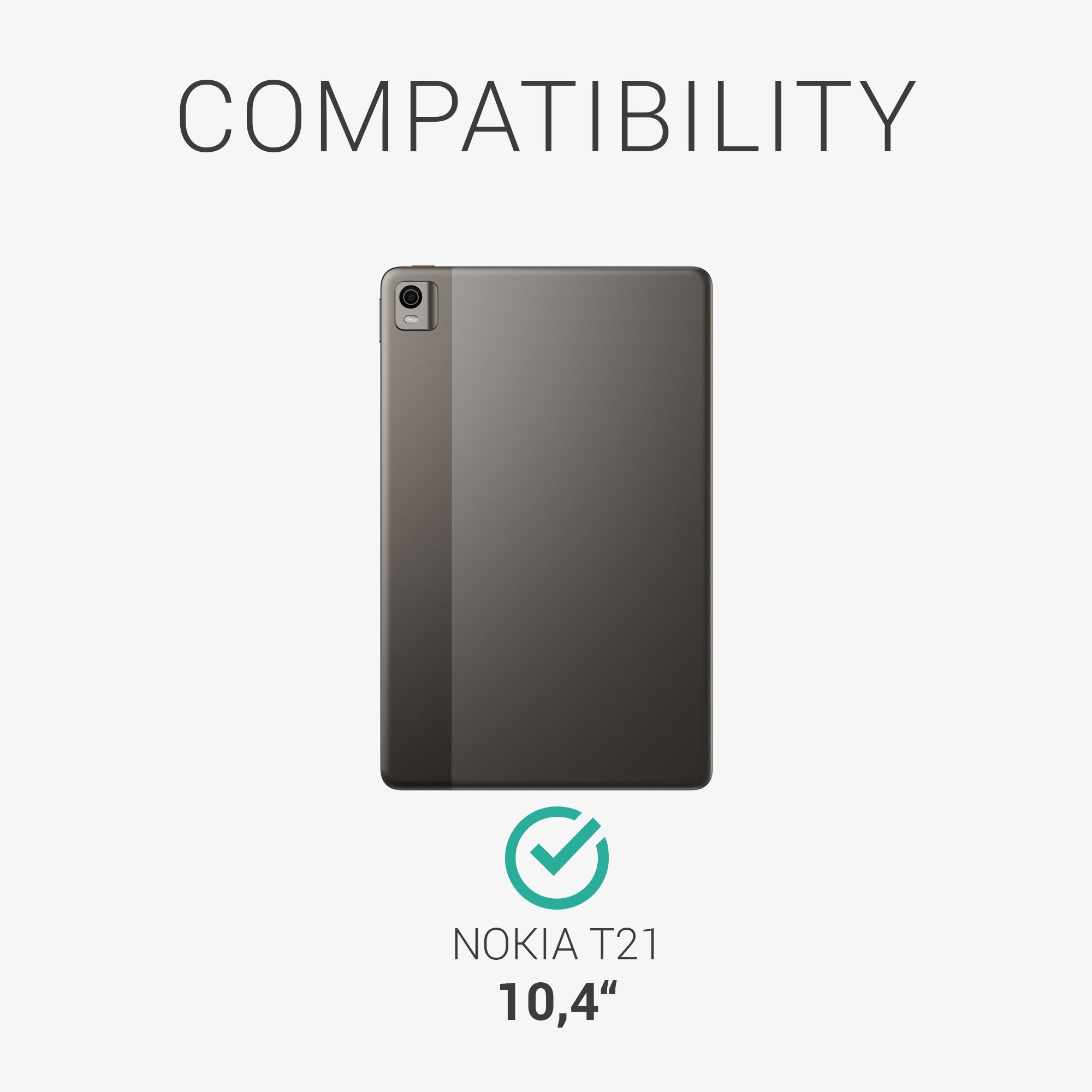 Pouzdro na tablet Nokia T21 Tablet kwmobile - černá matná