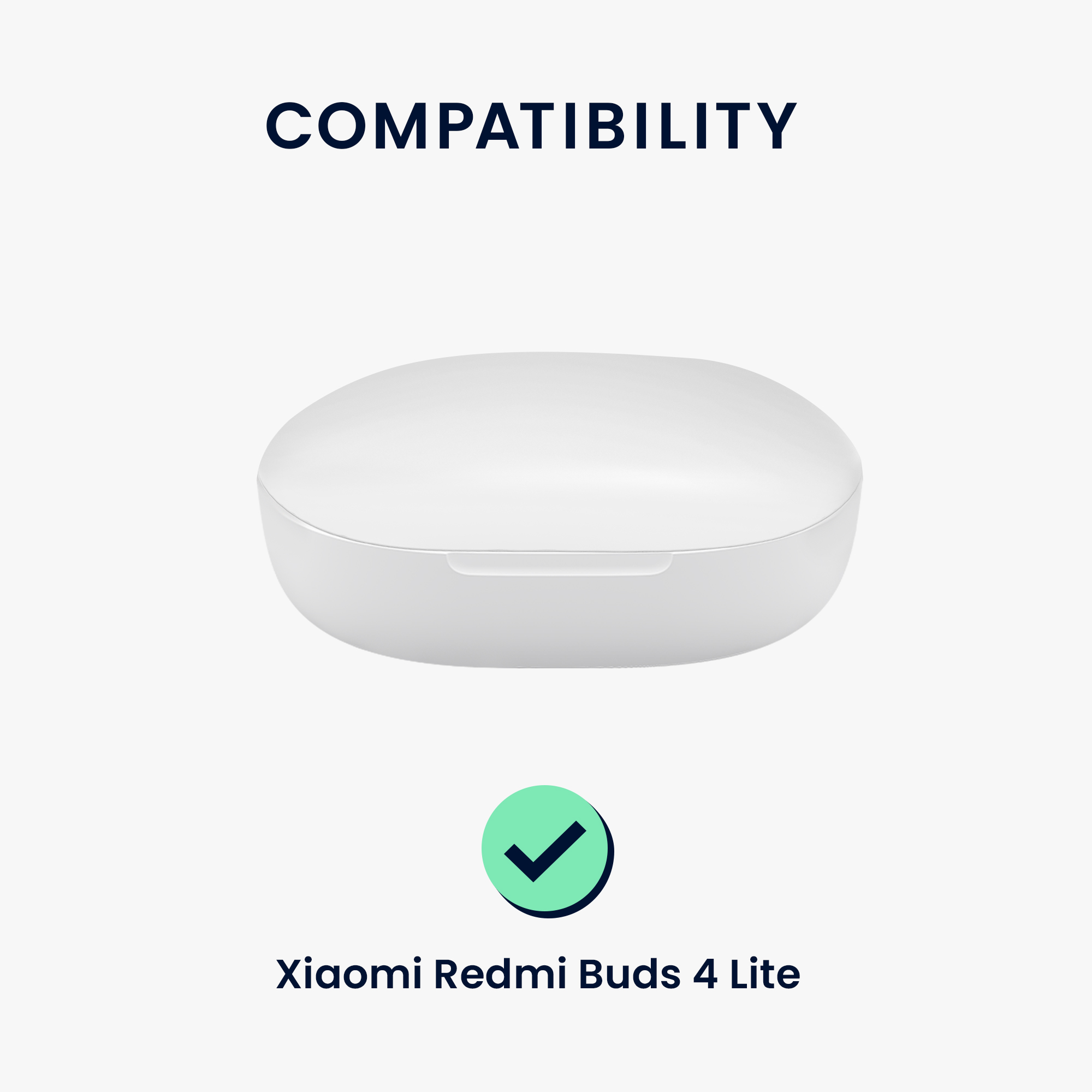Silikonový obal nabíjecí pouzdro sluchátka Xiaomi Redmi Buds 4 Lite černá kwmobile