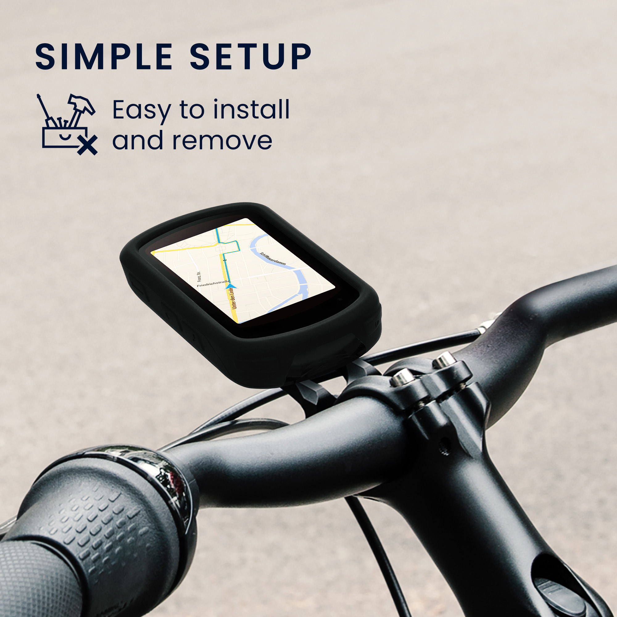 Silikonové pouzdro cyklo GPS Garmin Edge 840 / Edge 540 kwmobile modrá