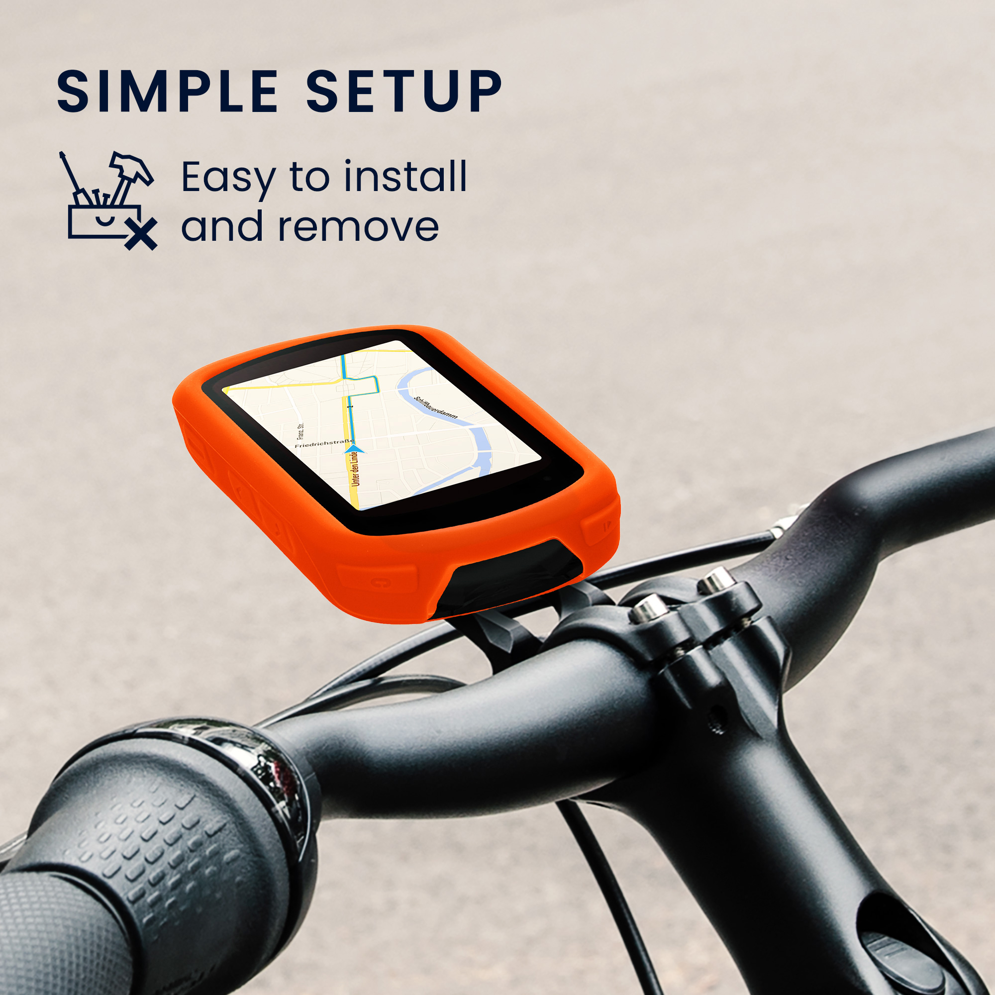 Silikonové pouzdro cyklo GPS Garmin Edge 840 / Edge 540 kwmobile světle zelená
