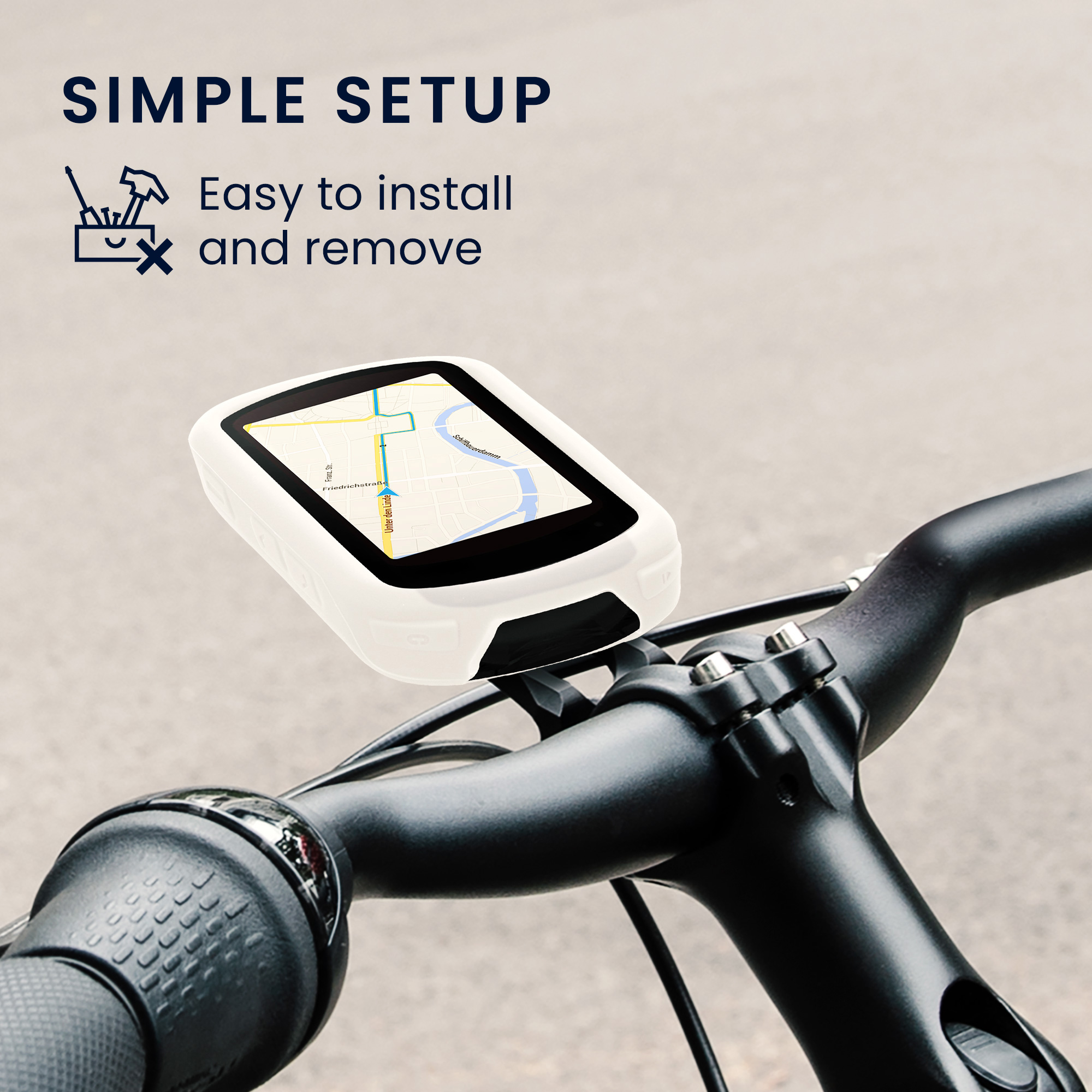 Silikonové pouzdro cyklo GPS Garmin Edge 840 / Edge 540 kwmobile žlutá