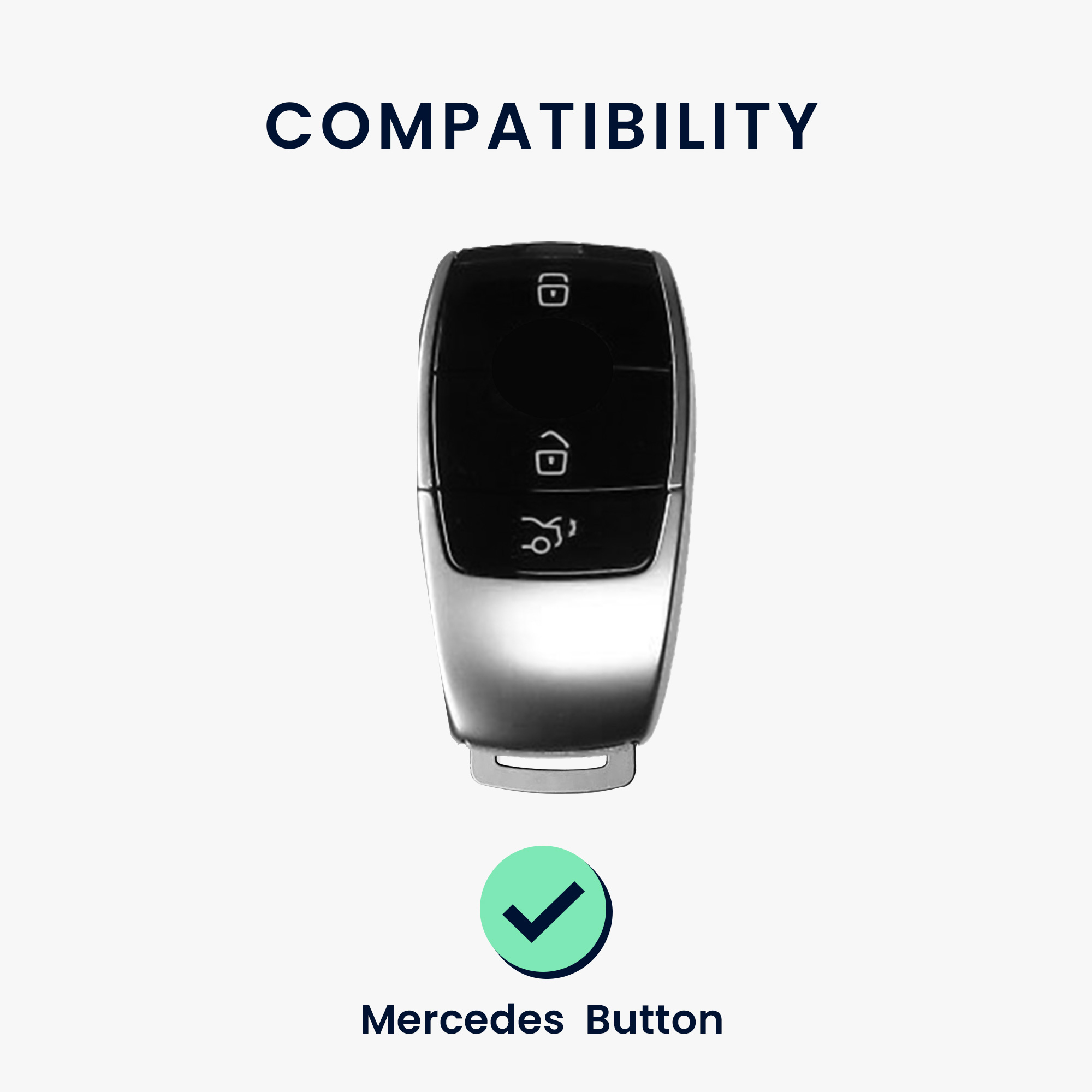 Pouzdro na klíč od auta kwmobile Mercedes Benz, Carbon