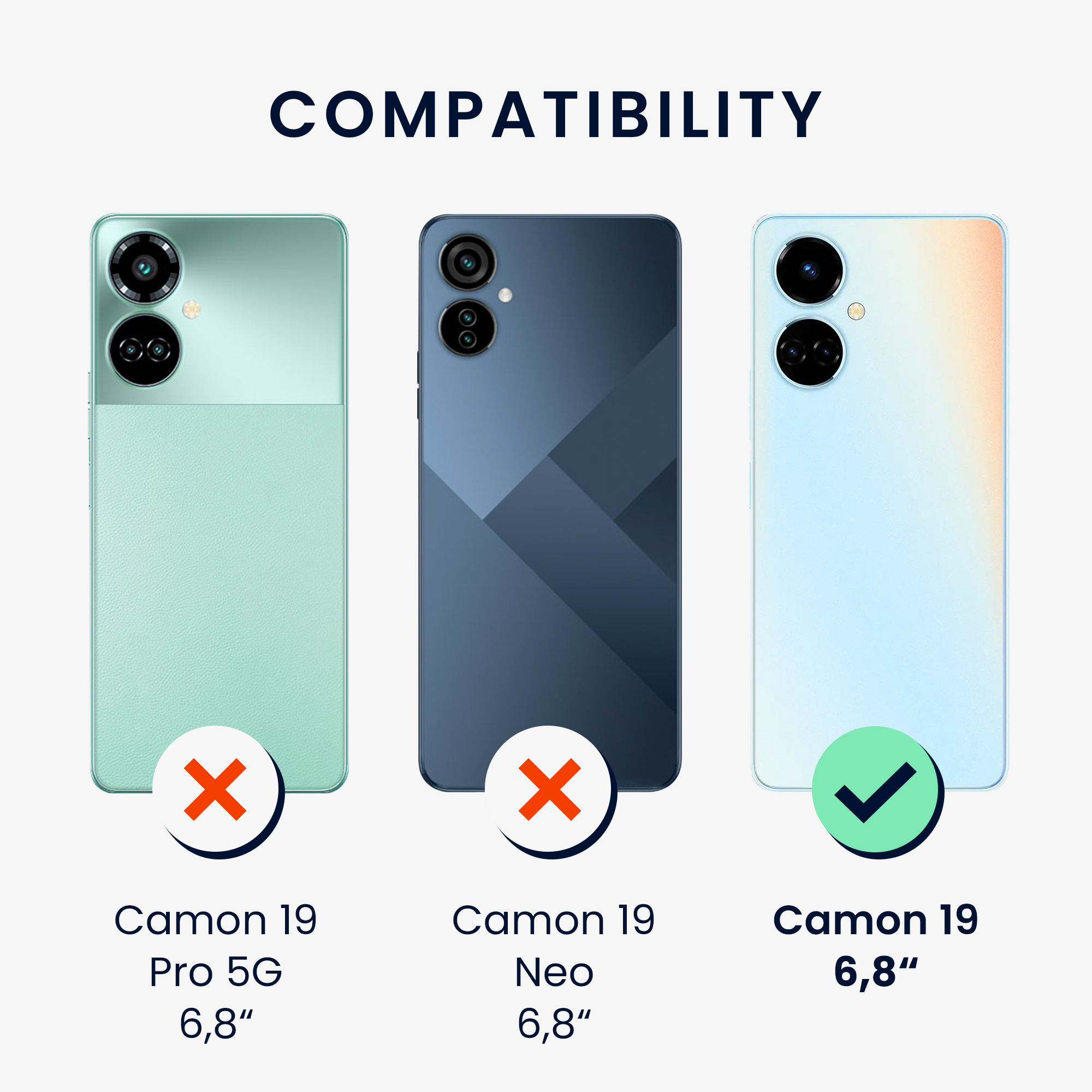 Ochranné fólie TECNO CAMON 19 kwmobile 3 ks