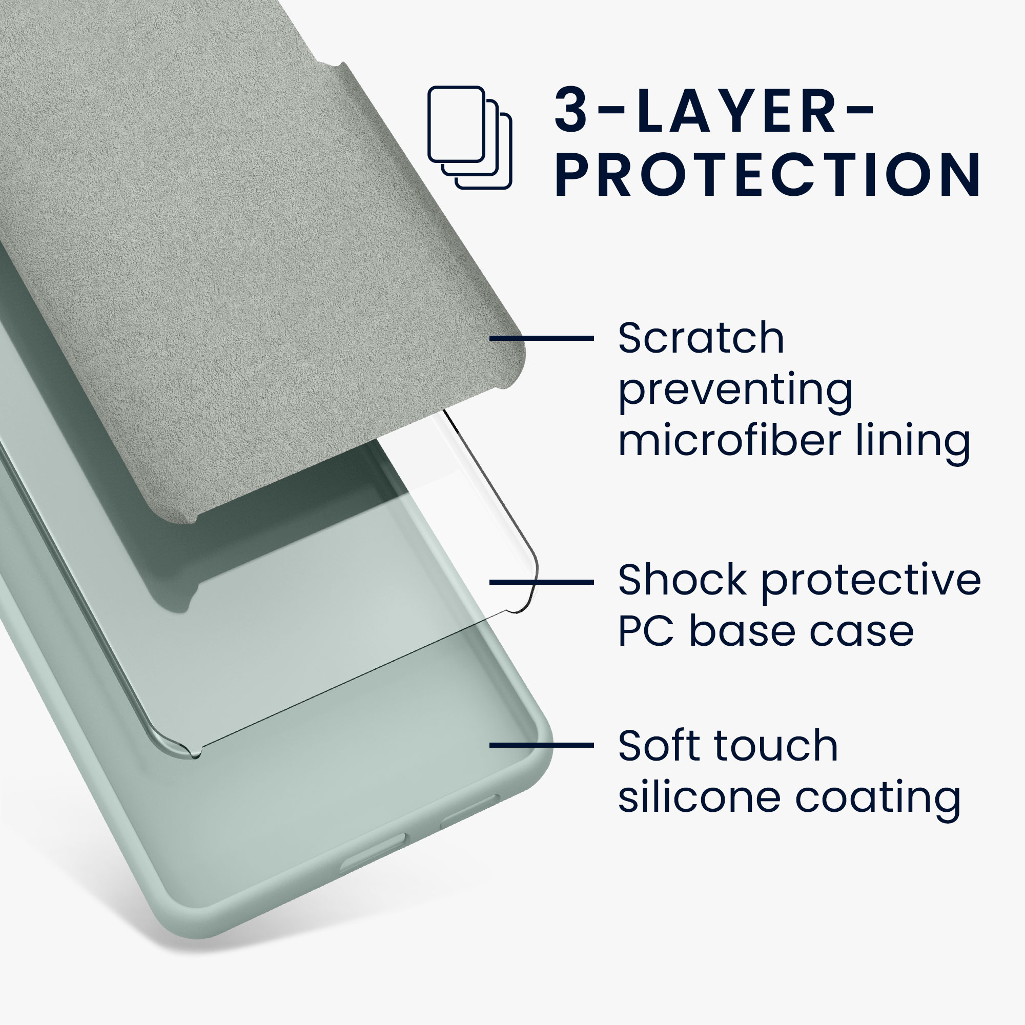 TPU kryt kwmobile Google Pixel 7a - Cool Mint