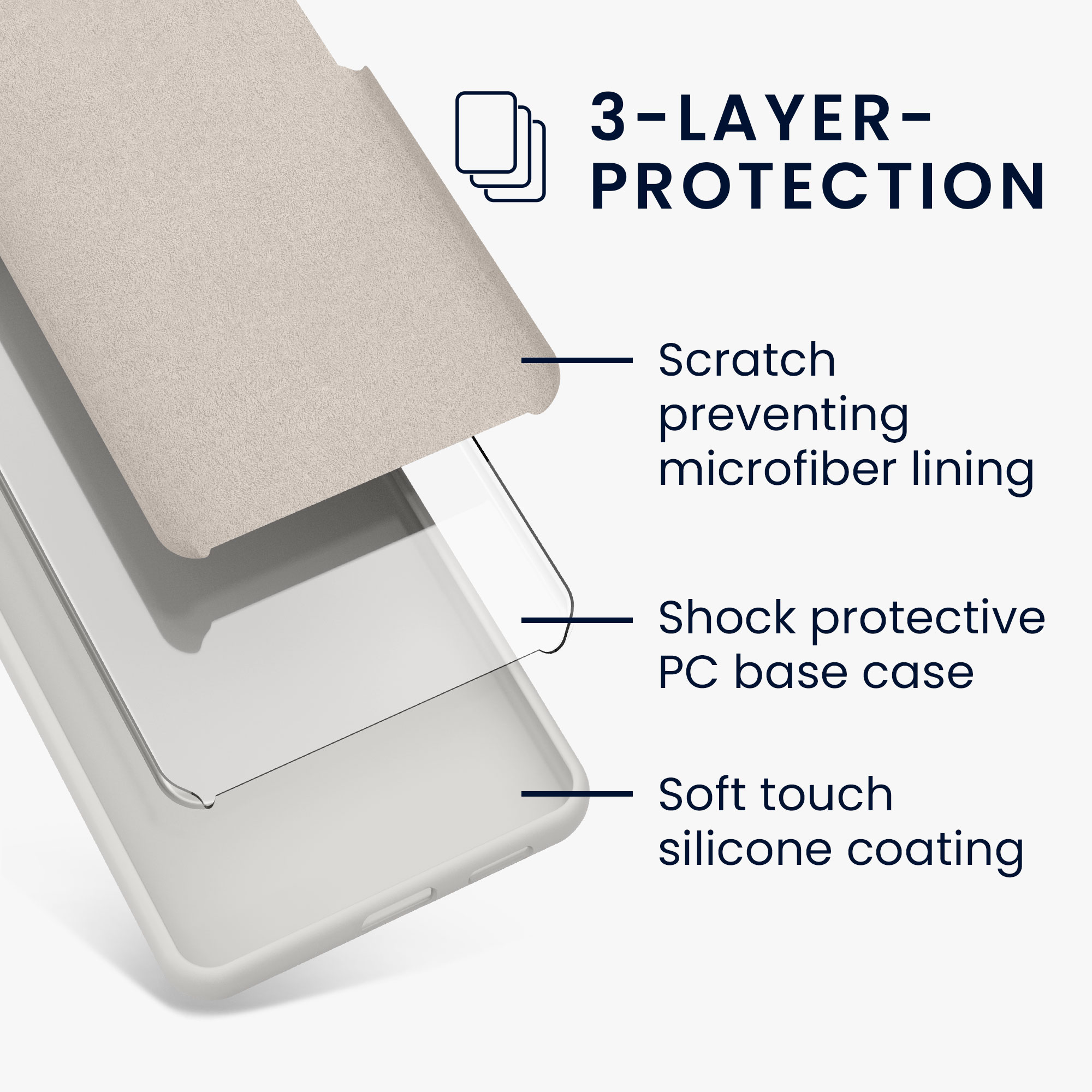 TPU kryt kwmobile Google Pixel 7a - White Matte