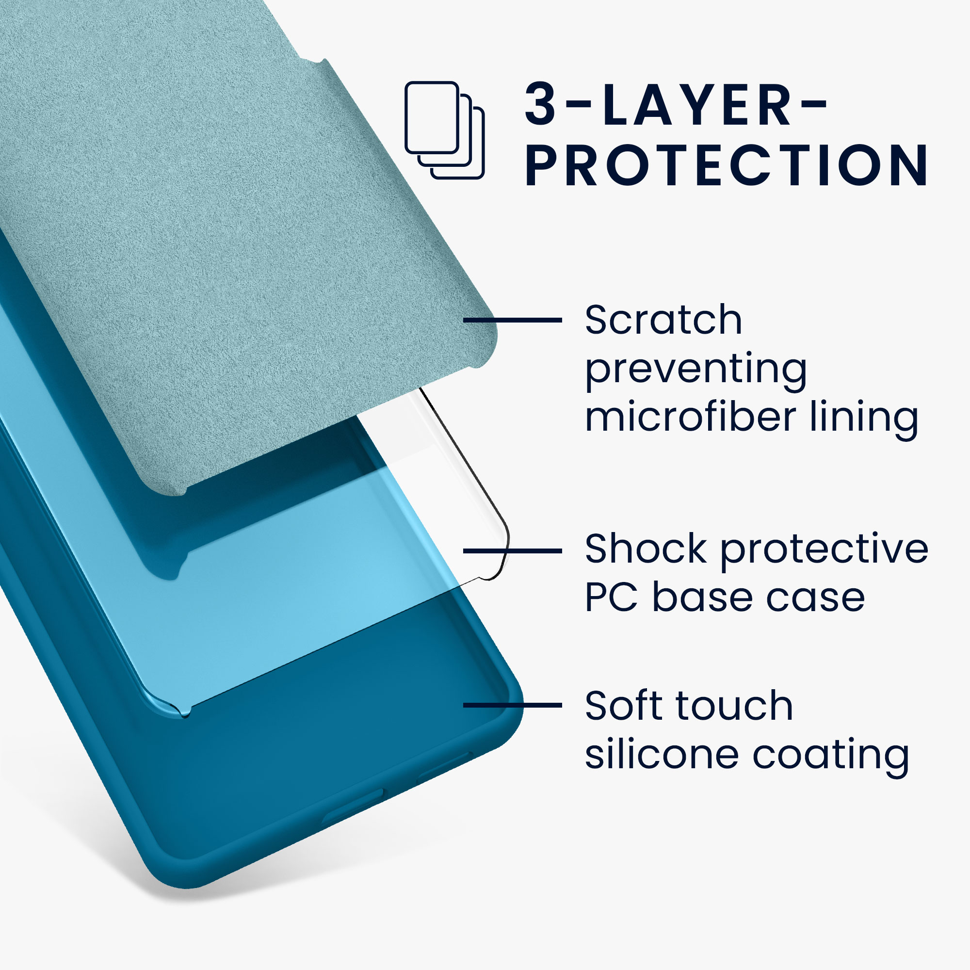 TPU kryt kwmobile Google Pixel 7a - Caribbean Blue