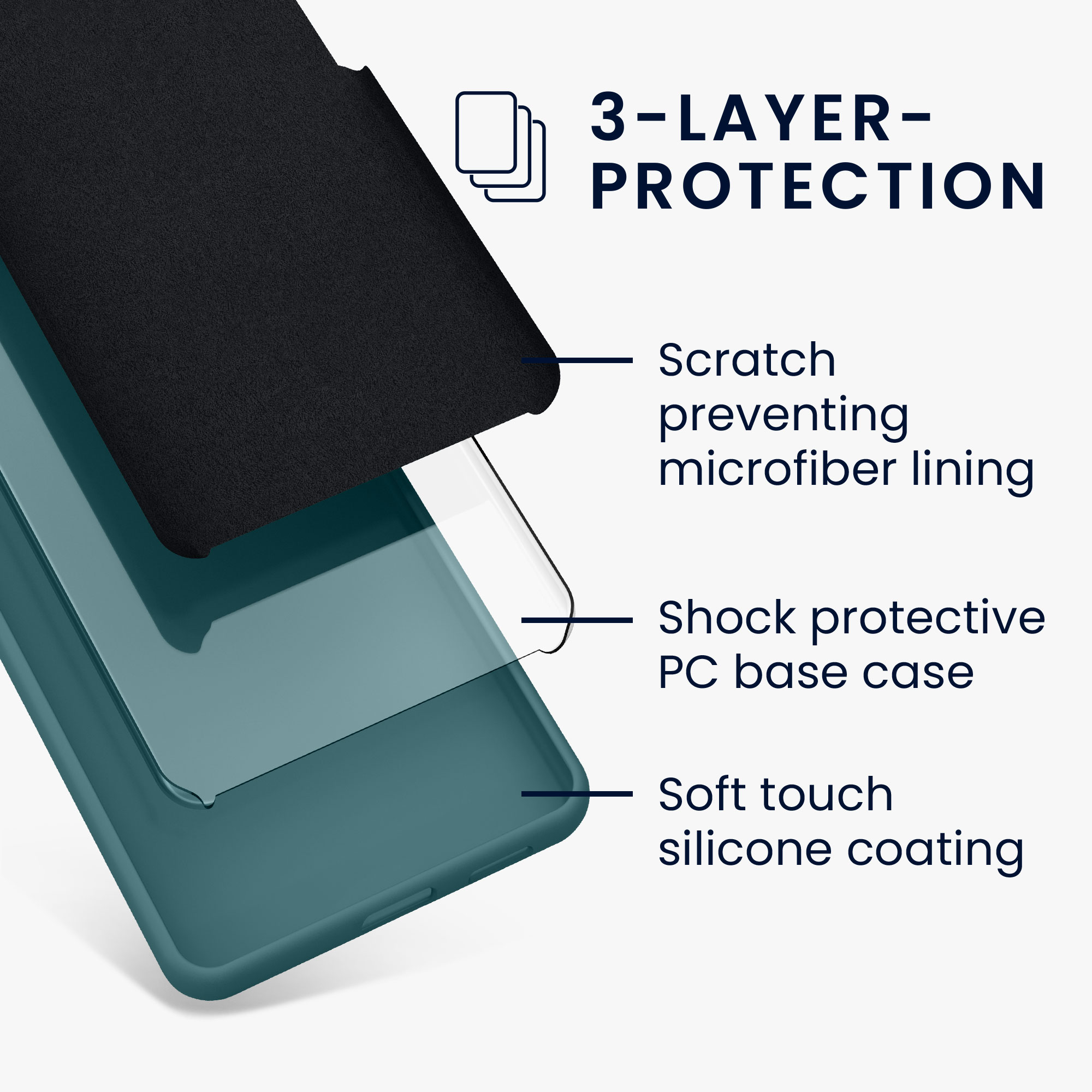 TPU kryt kwmobile Google Pixel 7a - tmavý Arctic Night