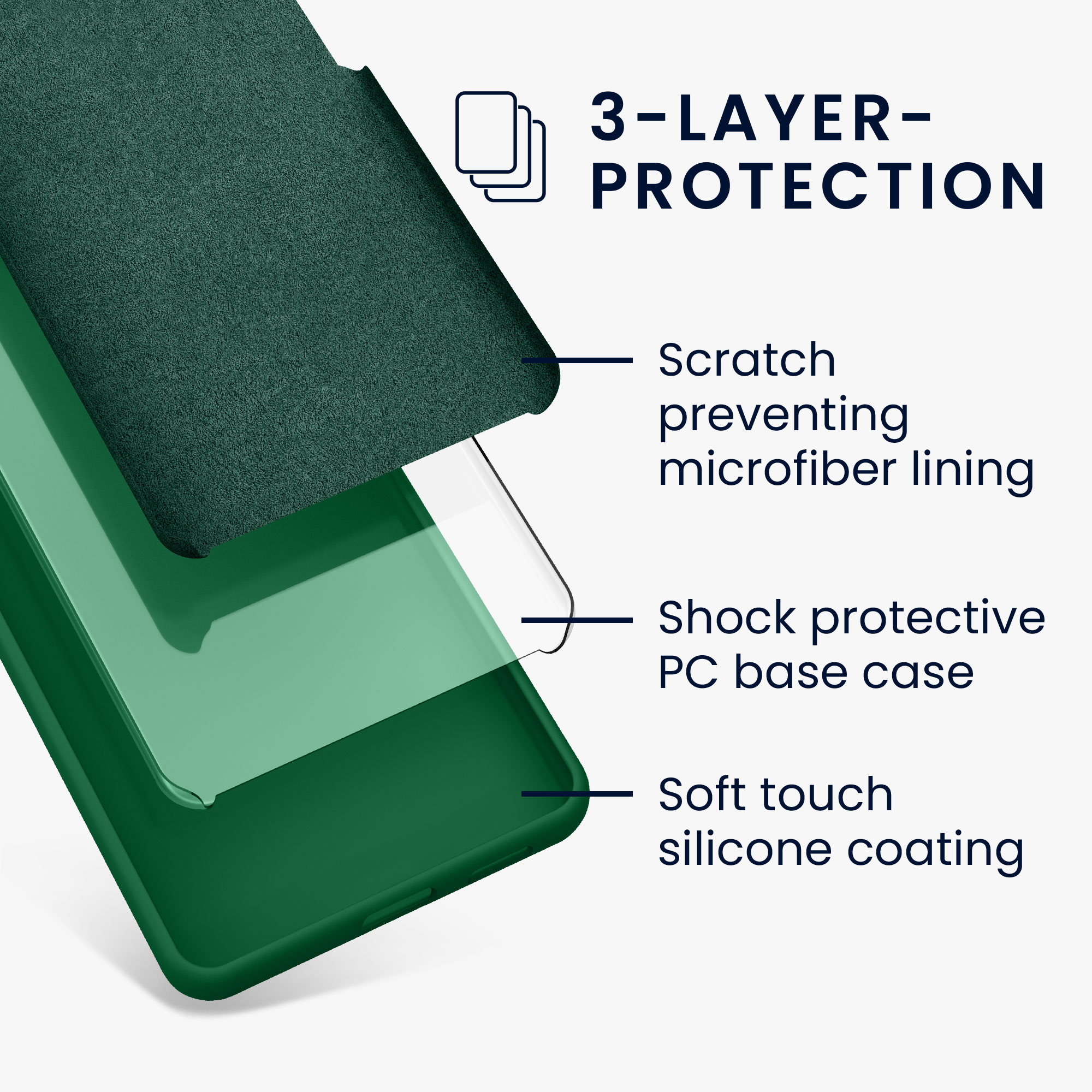 TPU kryt kwmobile Google Pixel 7a - Pixie Green