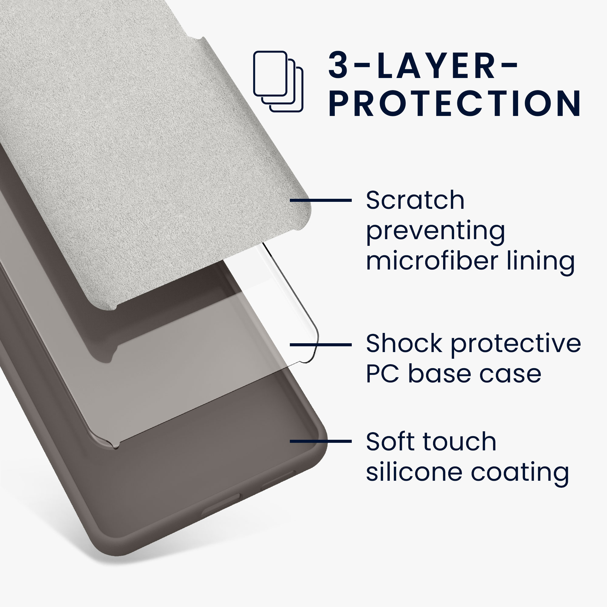 TPU kryt kwmobile Google Pixel 7a - Stone Dust