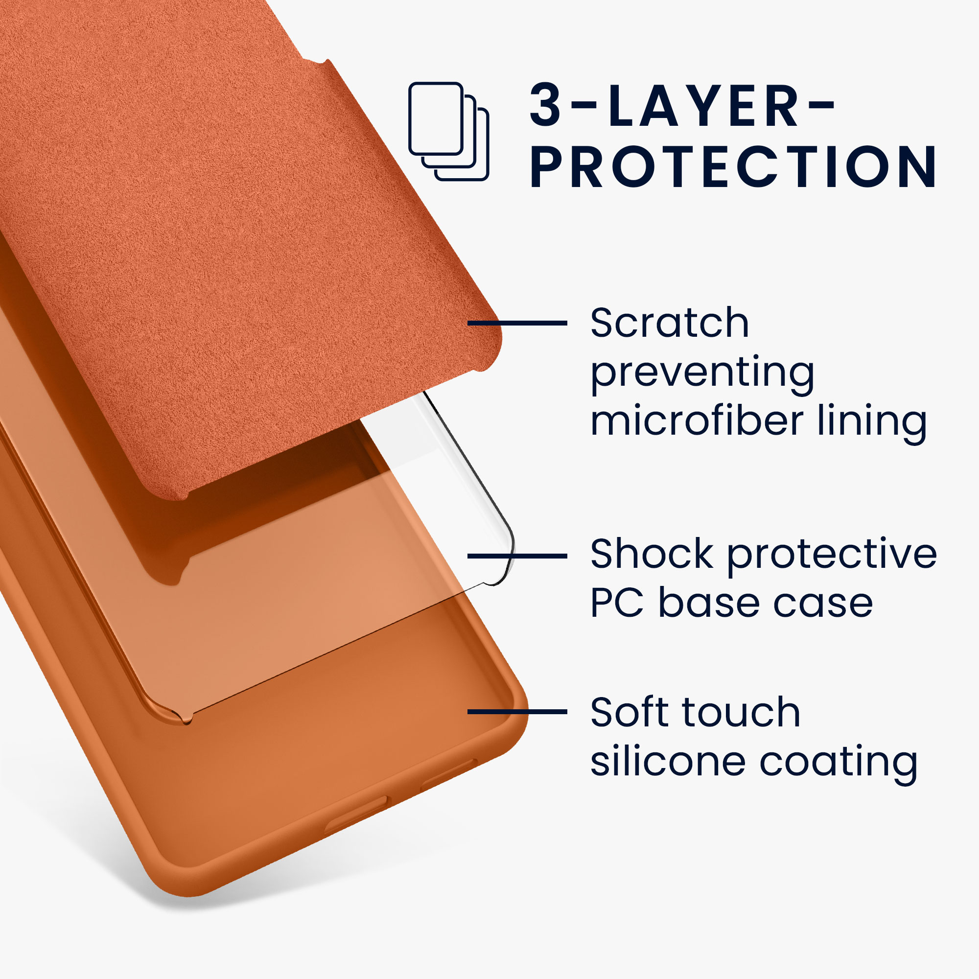 TPU kryt kwmobile Google Pixel 7a - Warm Apricot