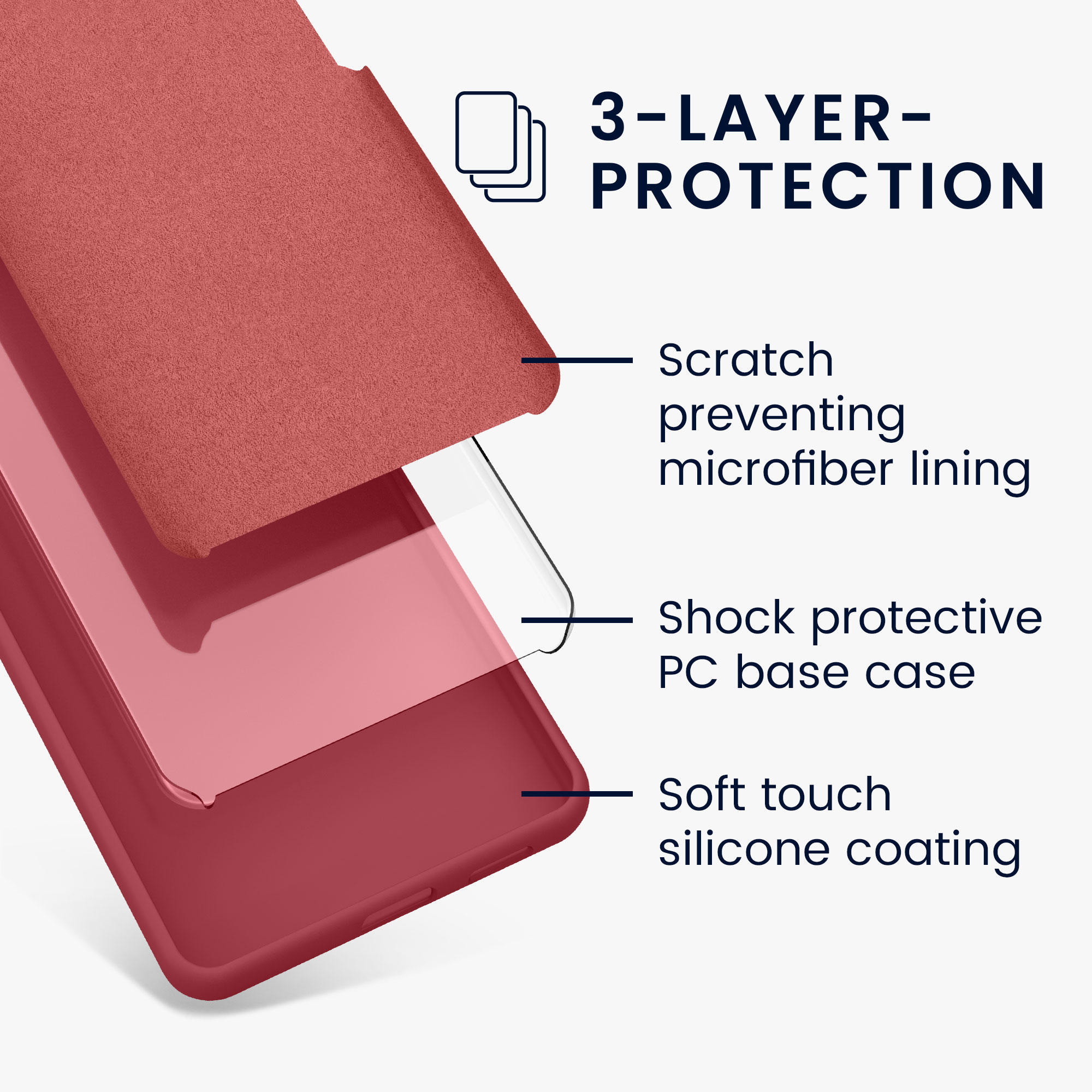 TPU kryt kwmobile Google Pixel 7a - Dark Rose