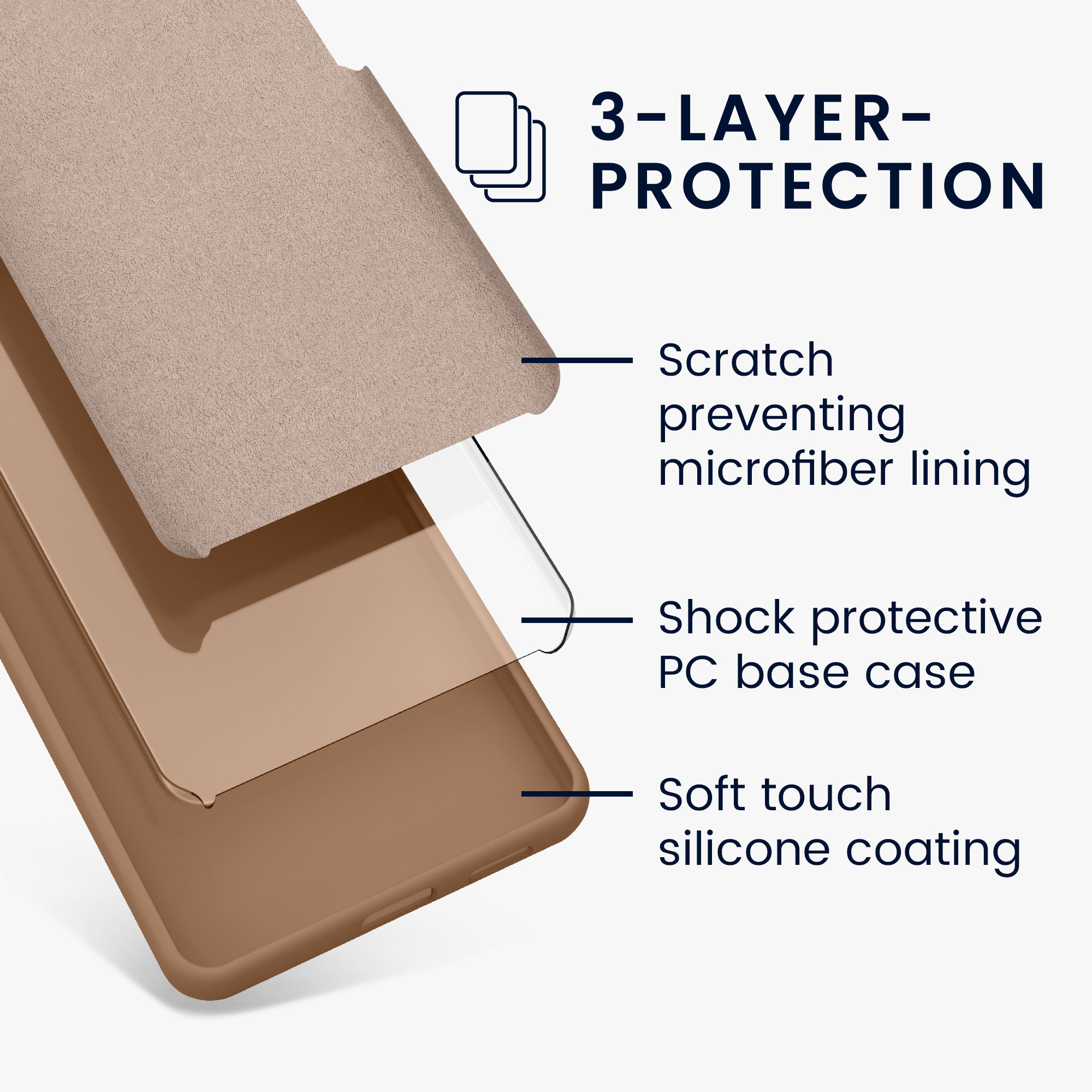 TPU kryt kwmobile Google Pixel 7a - Cappuccino