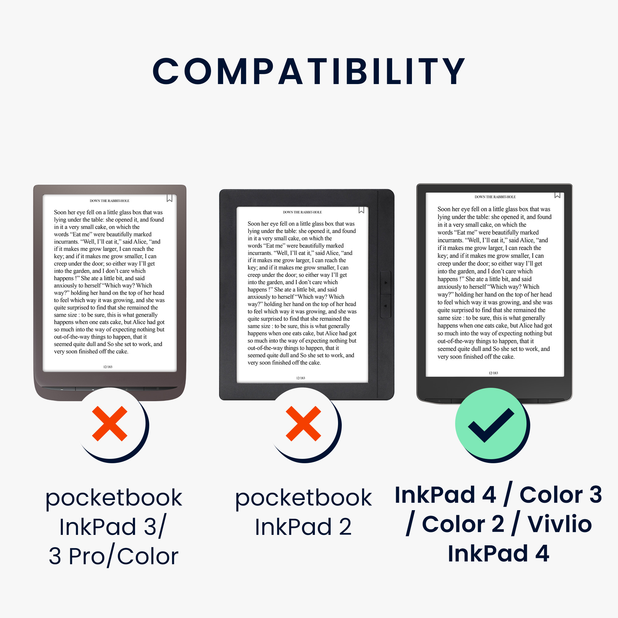 Pouzdro na čtečku kwmobile pro Pocketbook InkPad 4 / Color 3 / Color… - Magnolias Grey