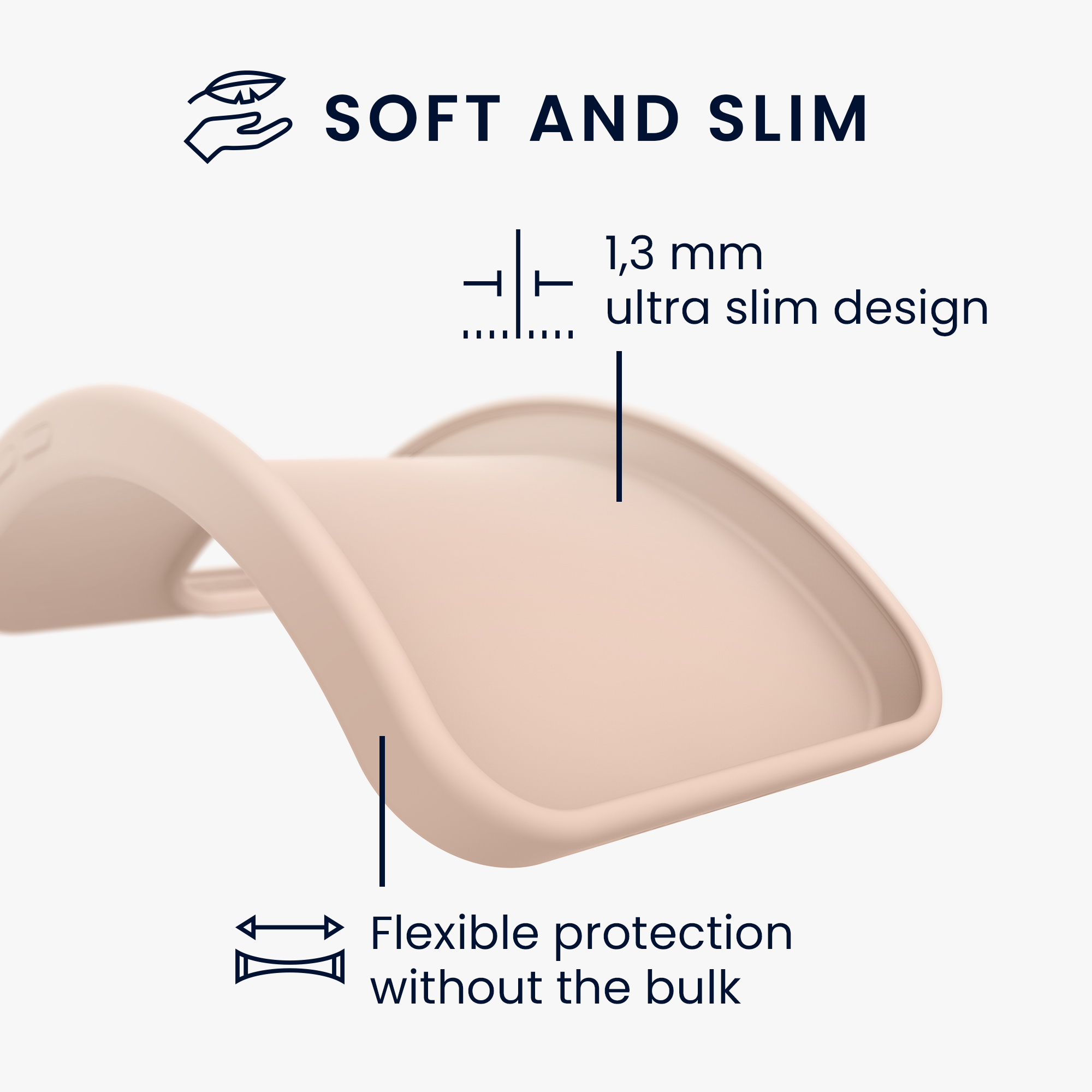 Silikonový kryt kwmobile pro Google Pixel 8 - krémově béžové Coconut Swirl