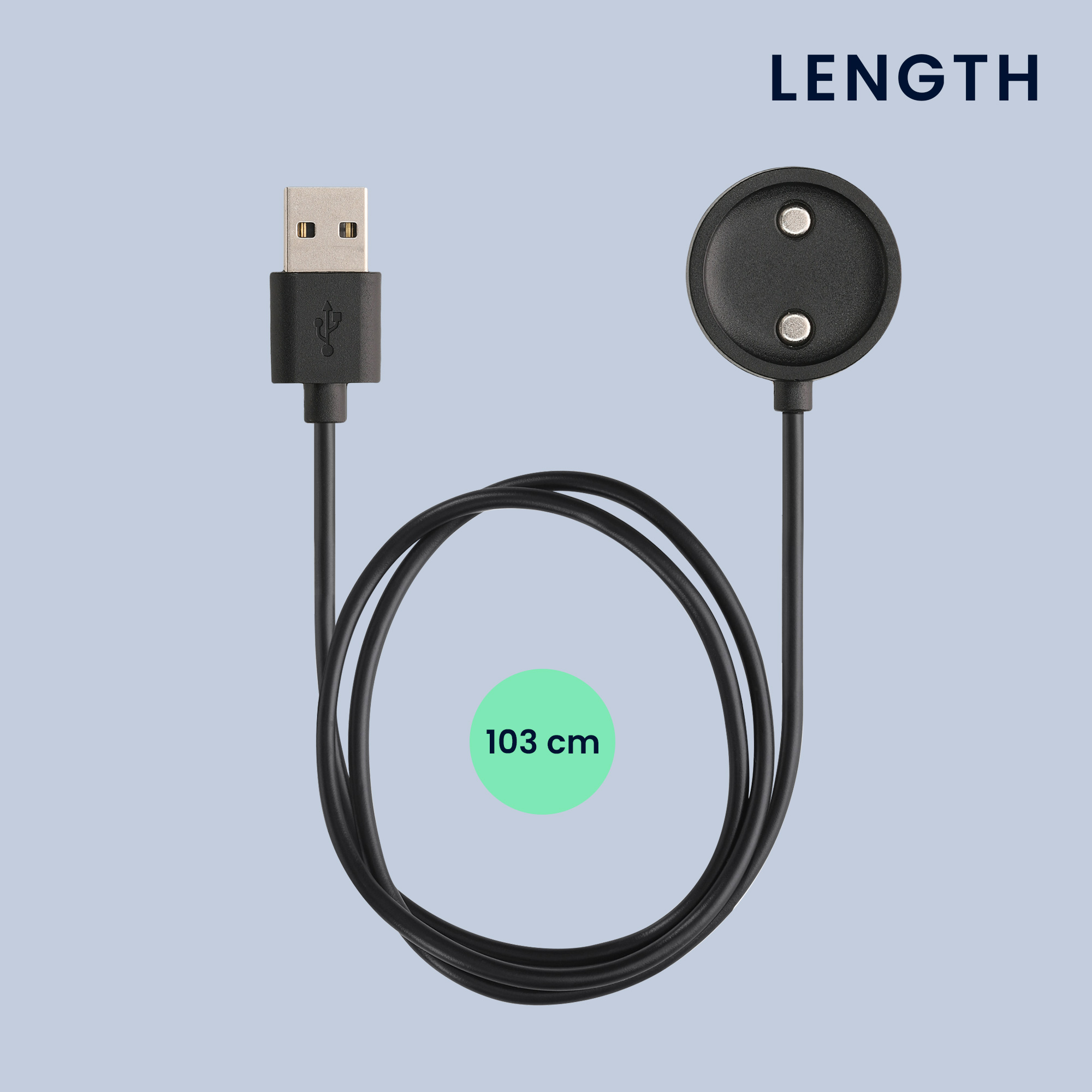 Nabíjecí kabel kwmobile pro Suunto Vertical / Race S / Ocean - černá
