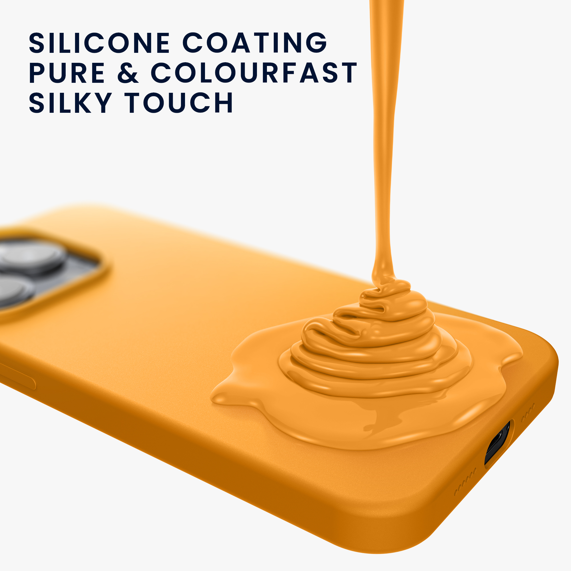 Kryt kwmobile TPU silikonový iPhone 15 oranžová