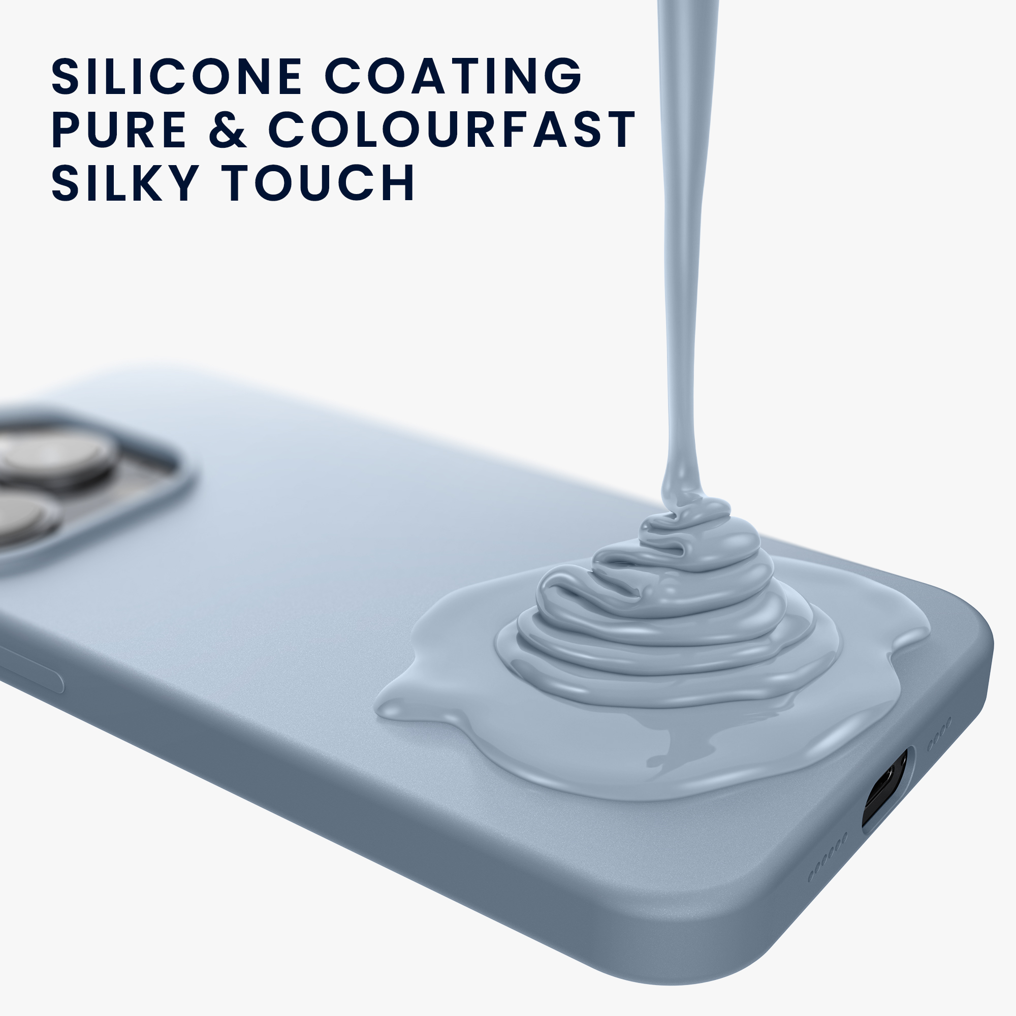 Kryt kwmobile TPU silikonový iPhone 15 modrá