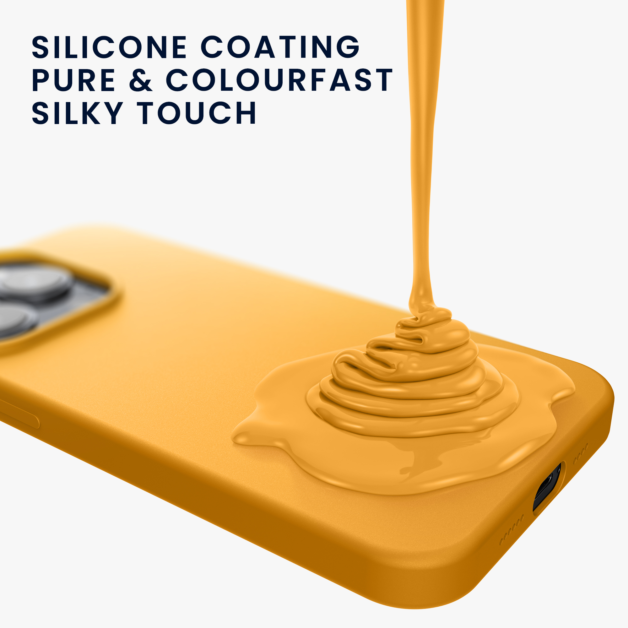 Kryt kwmobile TPU silikonový iPhone 15 Mango