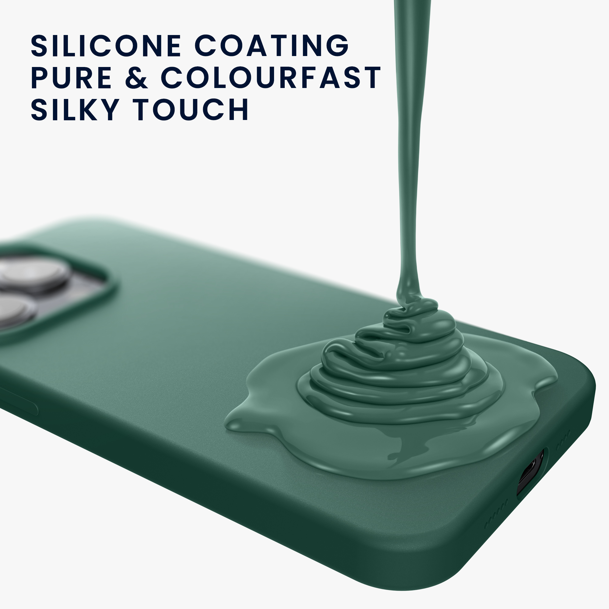 Kryt kwmobile TPU silikonový iPhone 15 zelená