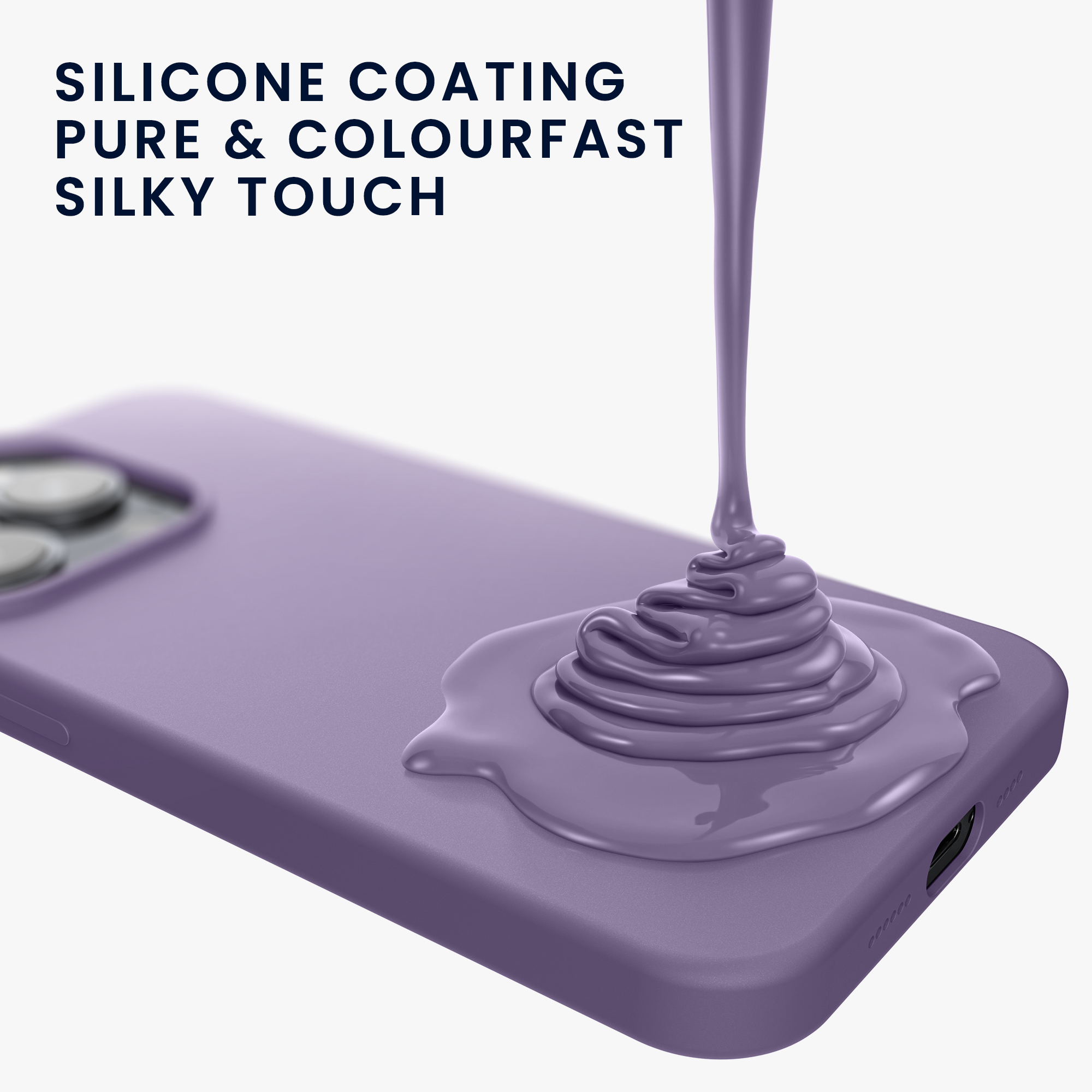 Kryt kwmobile TPU silikonový iPhone 15 fialová
