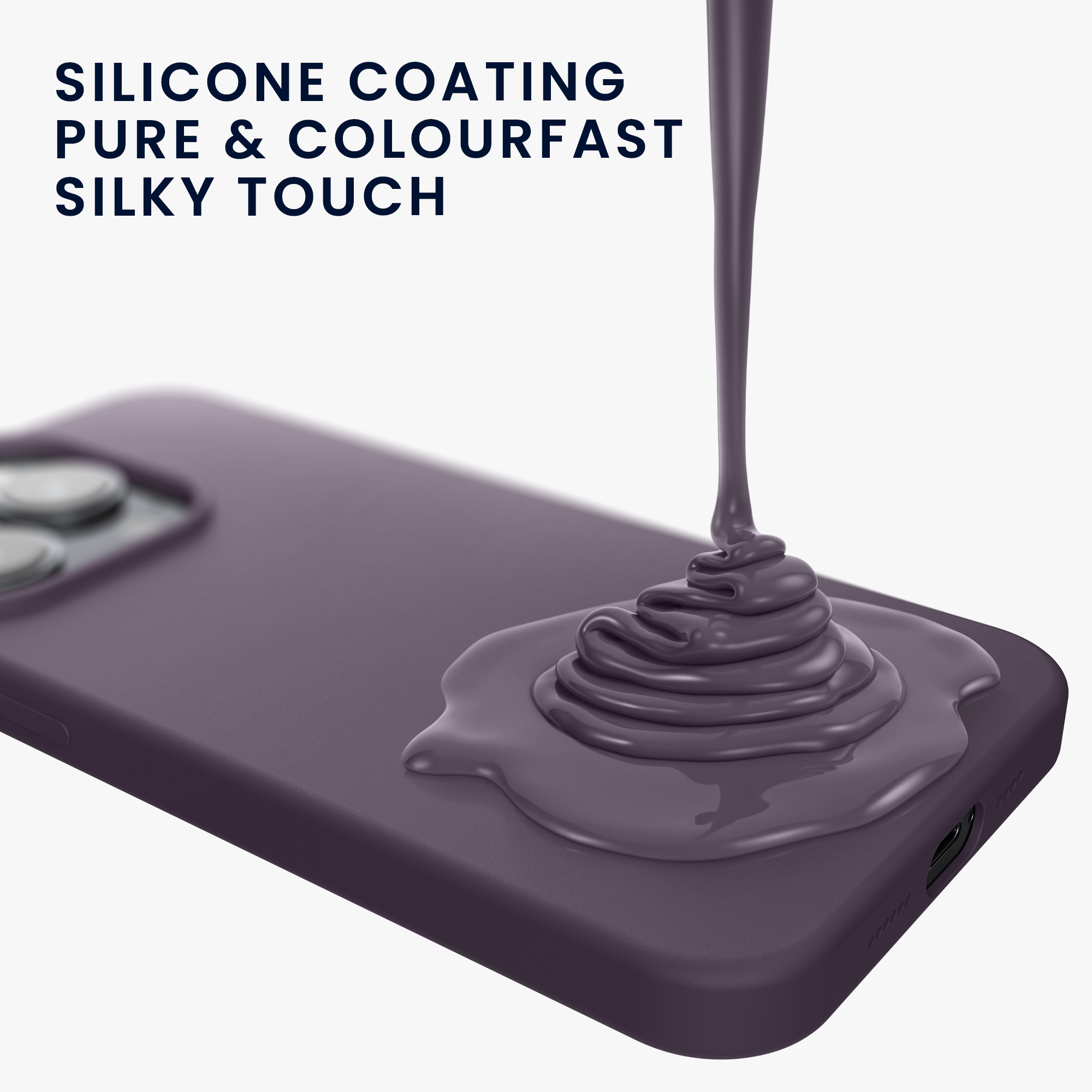 Kryt kwmobile TPU silikonový iPhone 15 Pale Iris