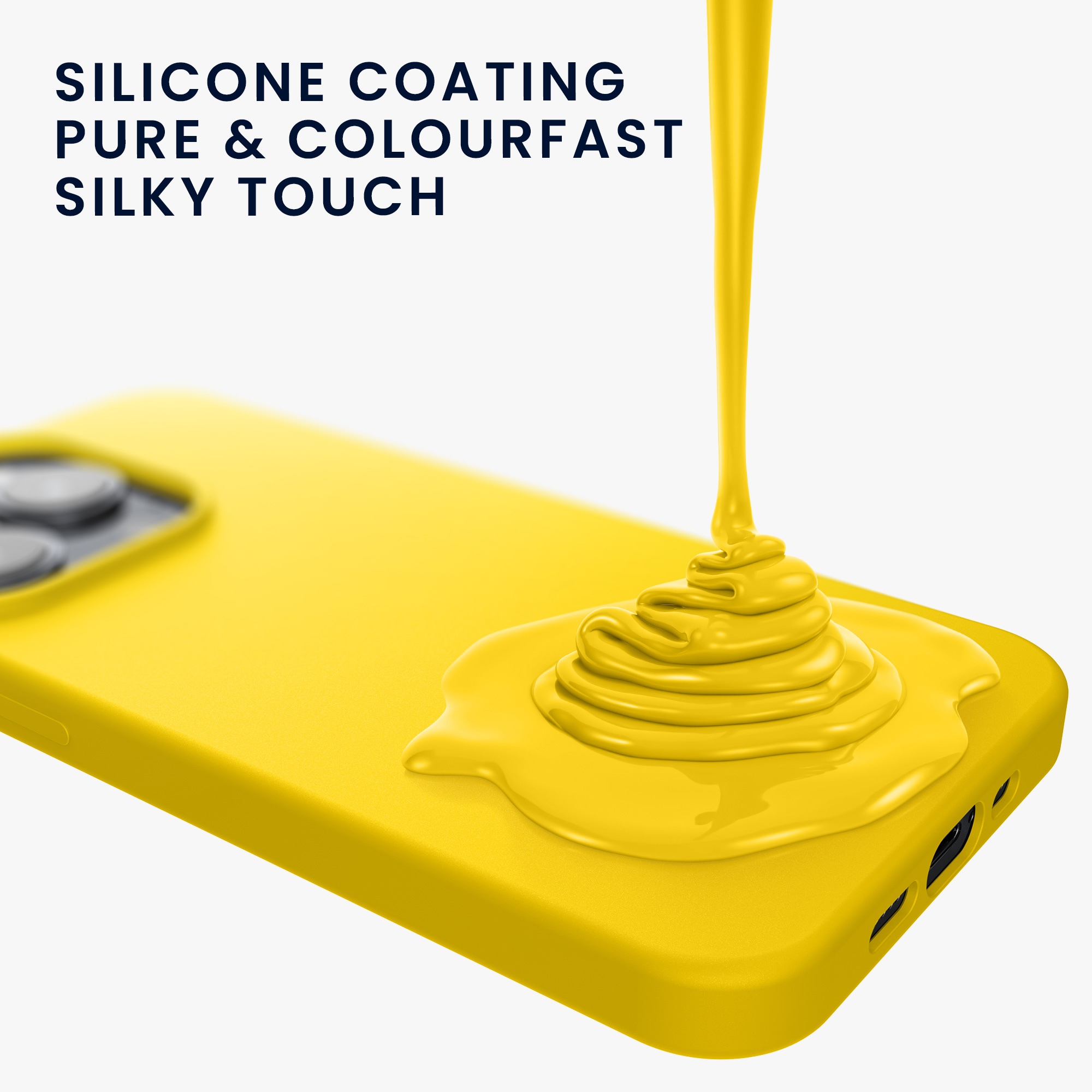 Kryt kwmobile TPU silikonový iPhone 15 Pro žlutá