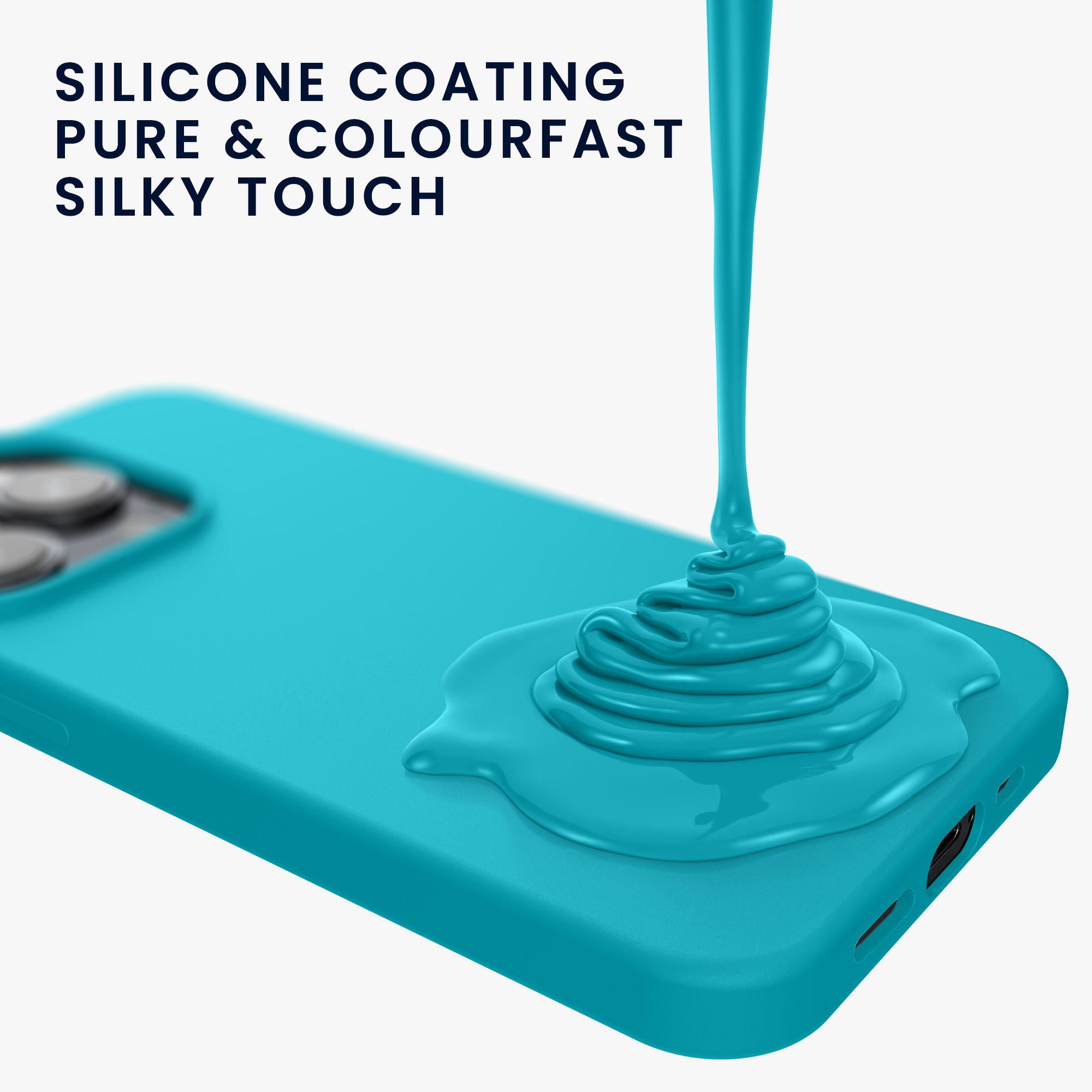 Kryt kwmobile TPU silikonový iPhone 15 Pro Cool Glacier