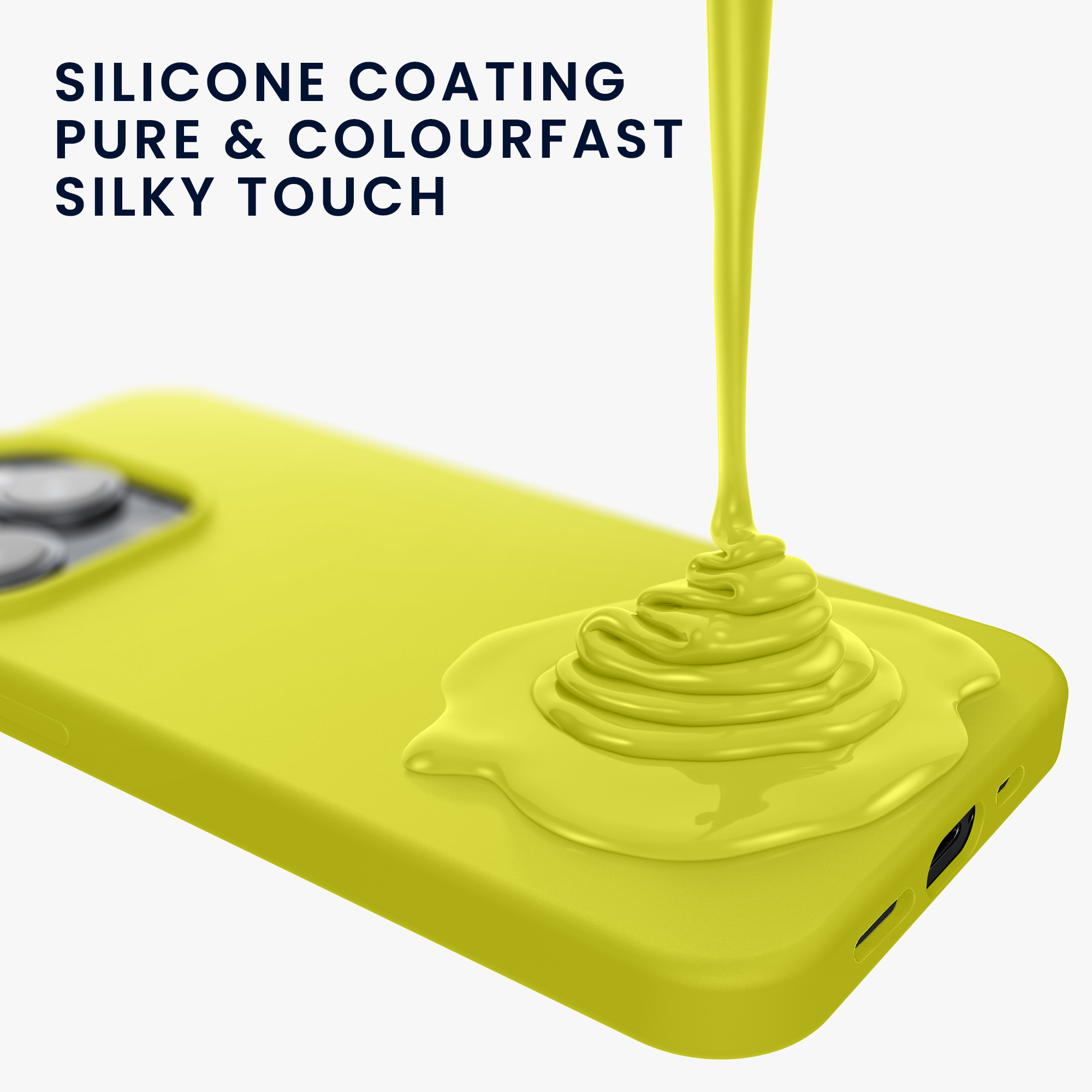 Kryt kwmobile TPU silikonový iPhone 15 Pro žlutá