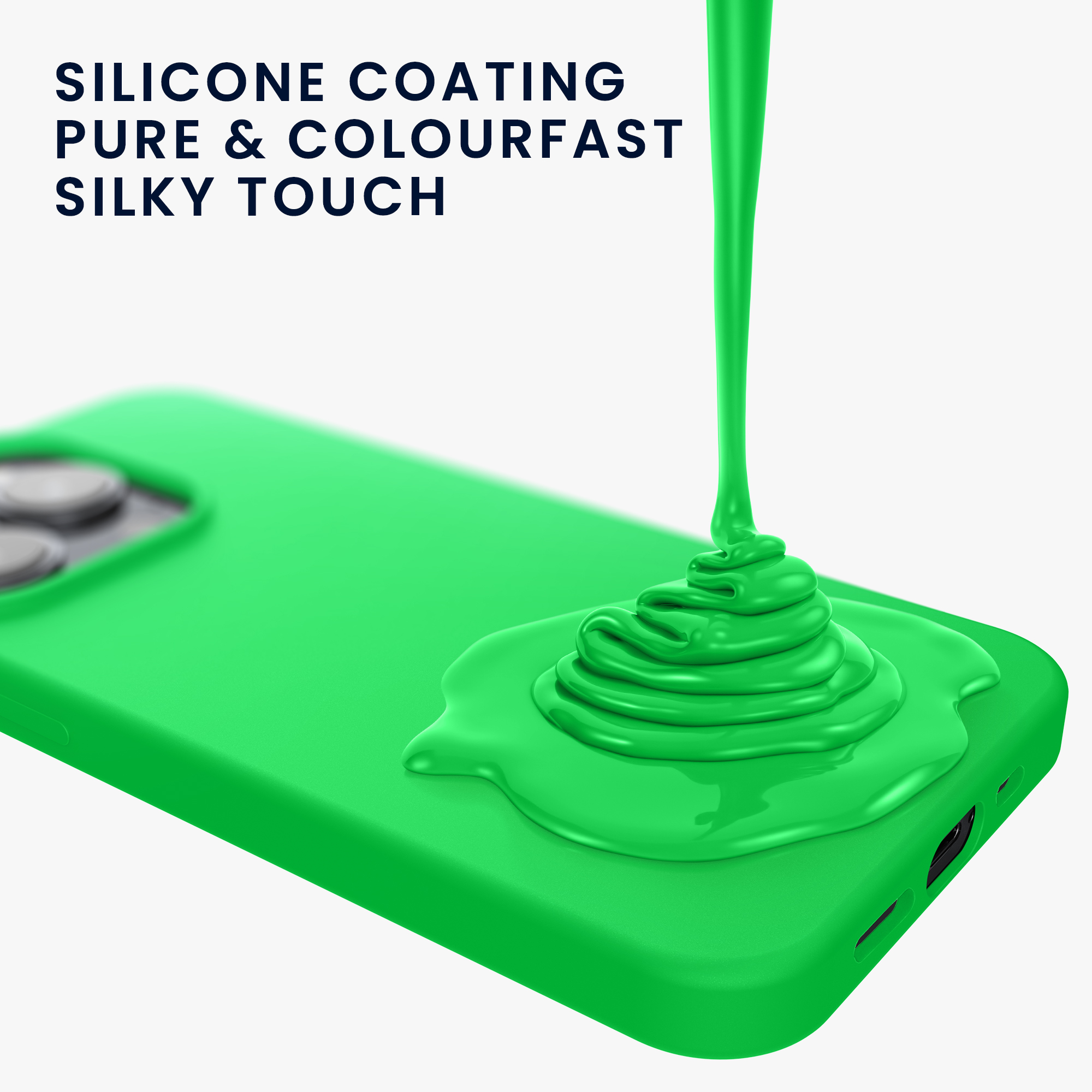 Kryt kwmobile TPU silikonový iPhone 15 Pro zelená