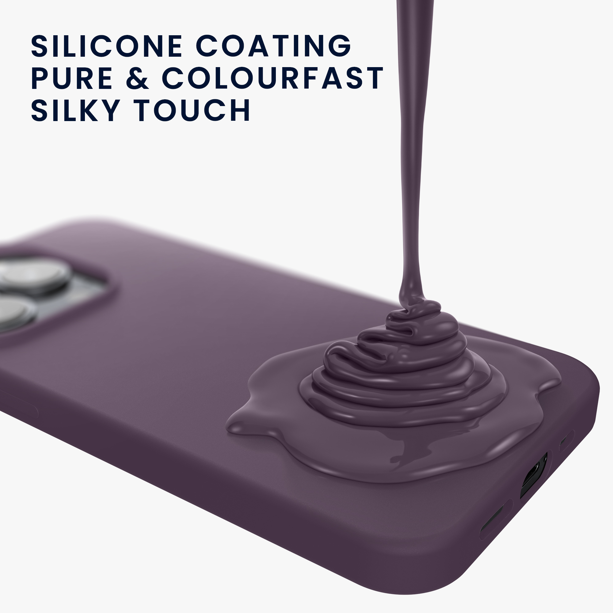 Kryt kwmobile TPU silikonový iPhone 15 Pro Pale Iris