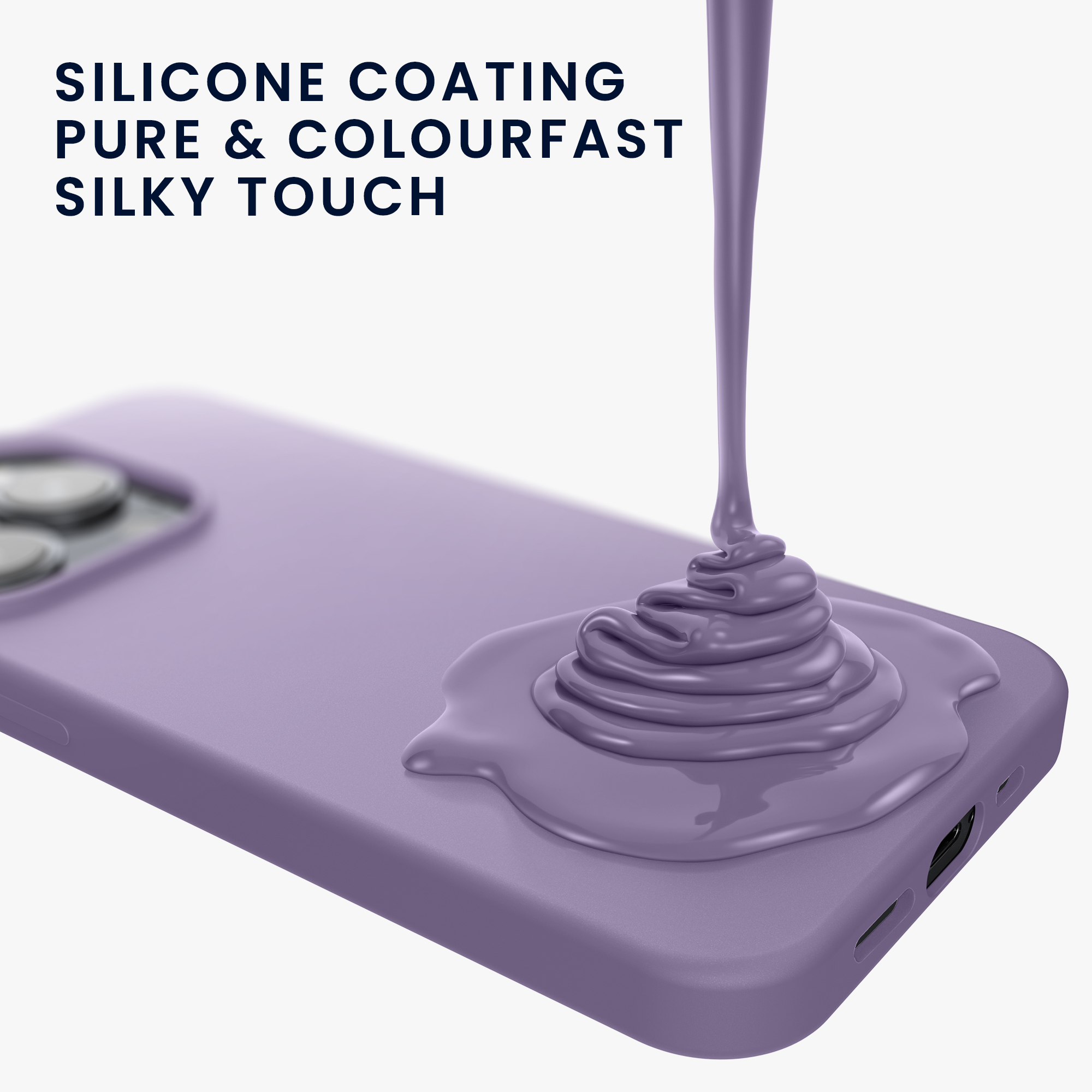 Silikonový kryt kwmobile pro iPhone 15 Pro Max - fialová