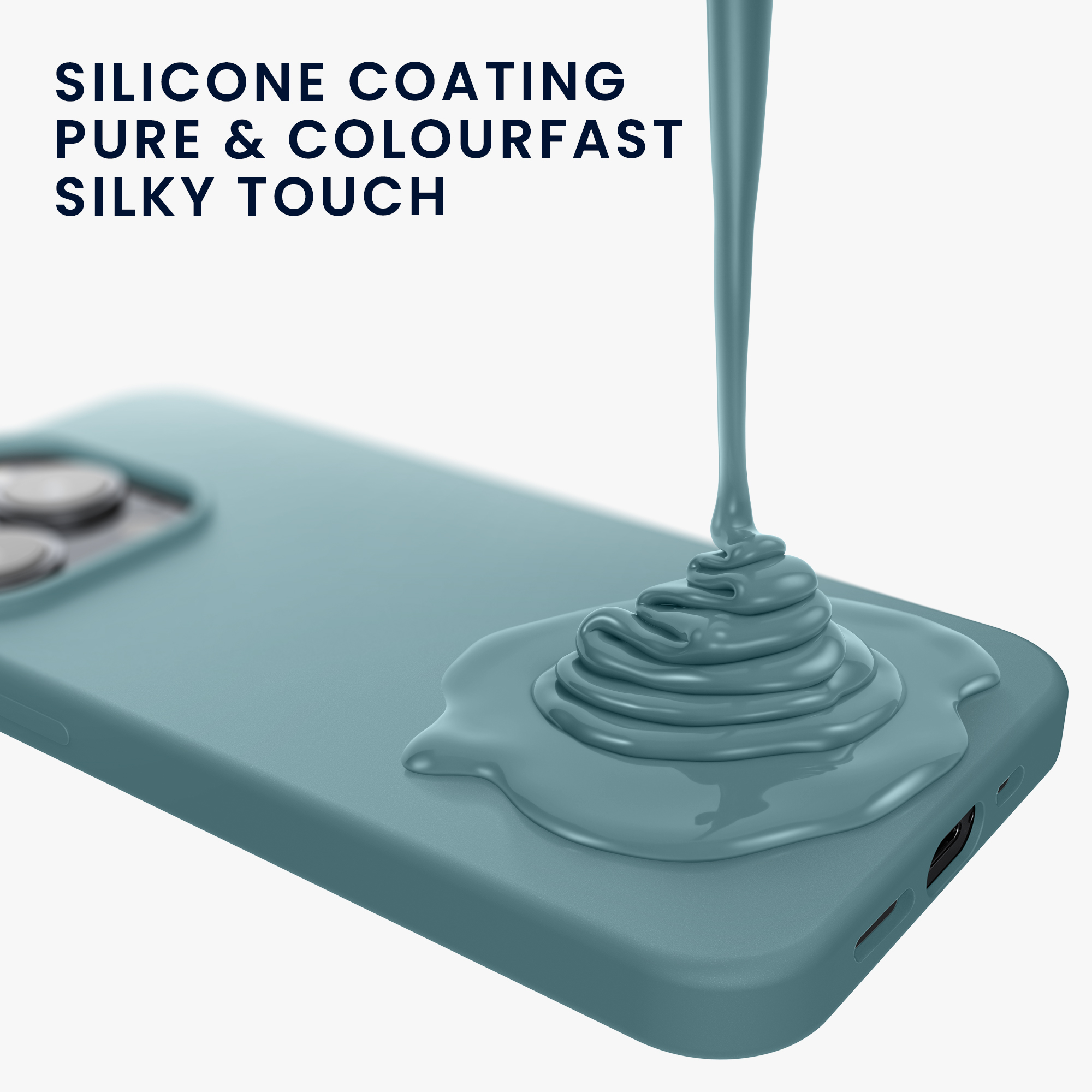 Silikonový kryt kwmobile pro iPhone 15 Pro Max - antický kámen